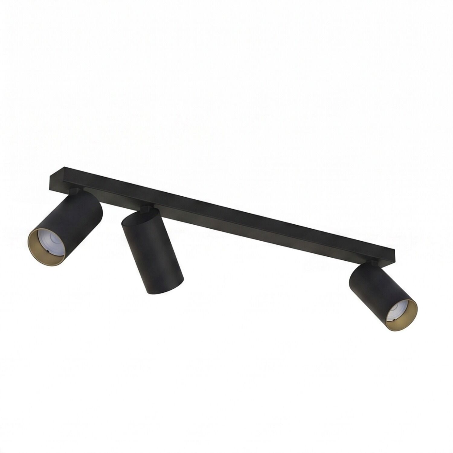 Deckenleuchte, Spotlights, Schwarz, Metall, Rail-mounted