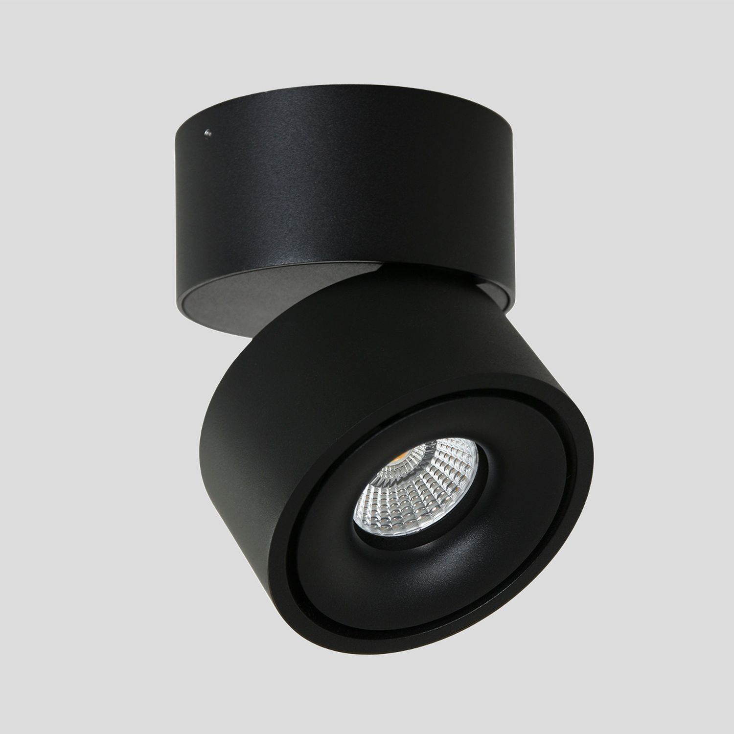 Spot de plafond LED métal noir Ø78 cm rond 8 W 2700 K