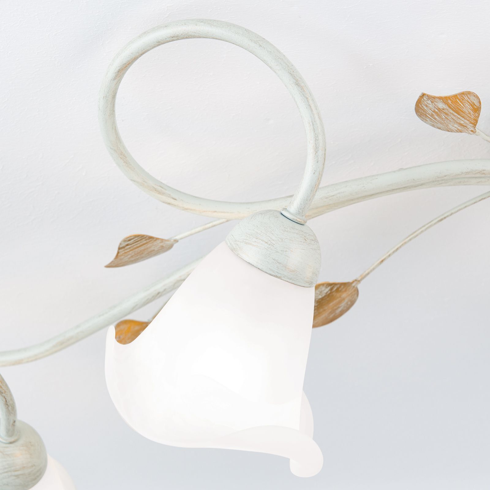 Beleuchtung, Lampe, Deckenleuchte, Chandelier, weißes Glas
