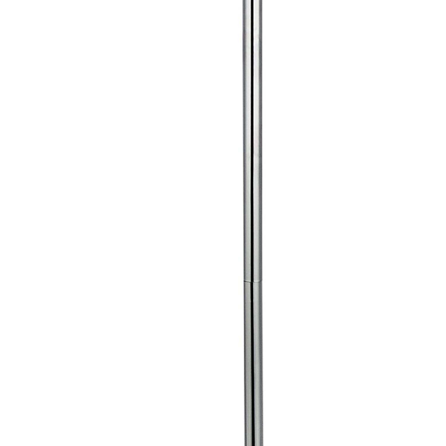 LED Lampadaire 3000 K 151 cm verre métal chrome blanc