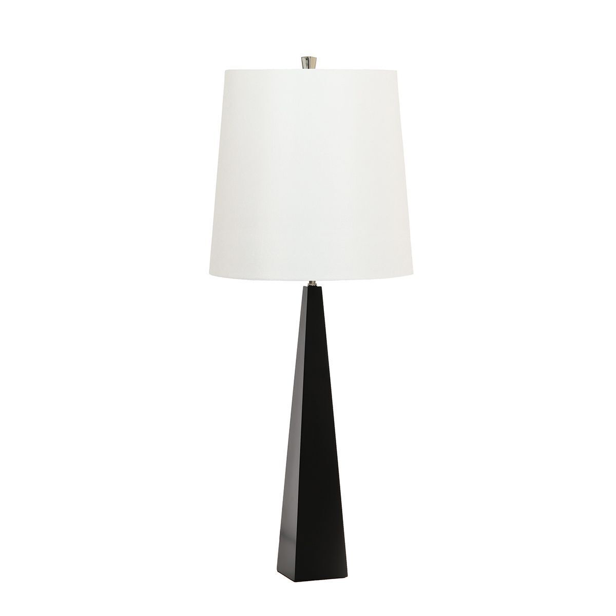 Lampe de table grande 79 cm de haut Noir Blanc Tissu Métal E27 Lampe, Tischlampe, Lampenschirm