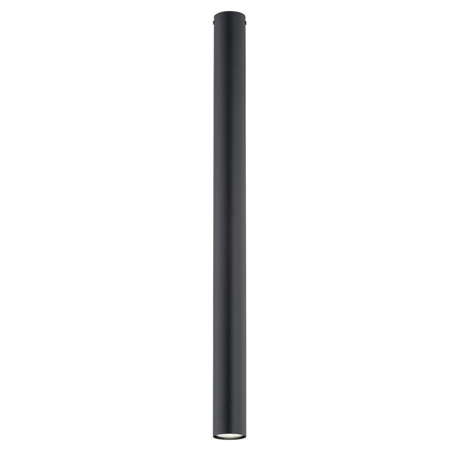 Plafonnier apparent métal XXL H : 80 cm D : 6 cm GU10 noir