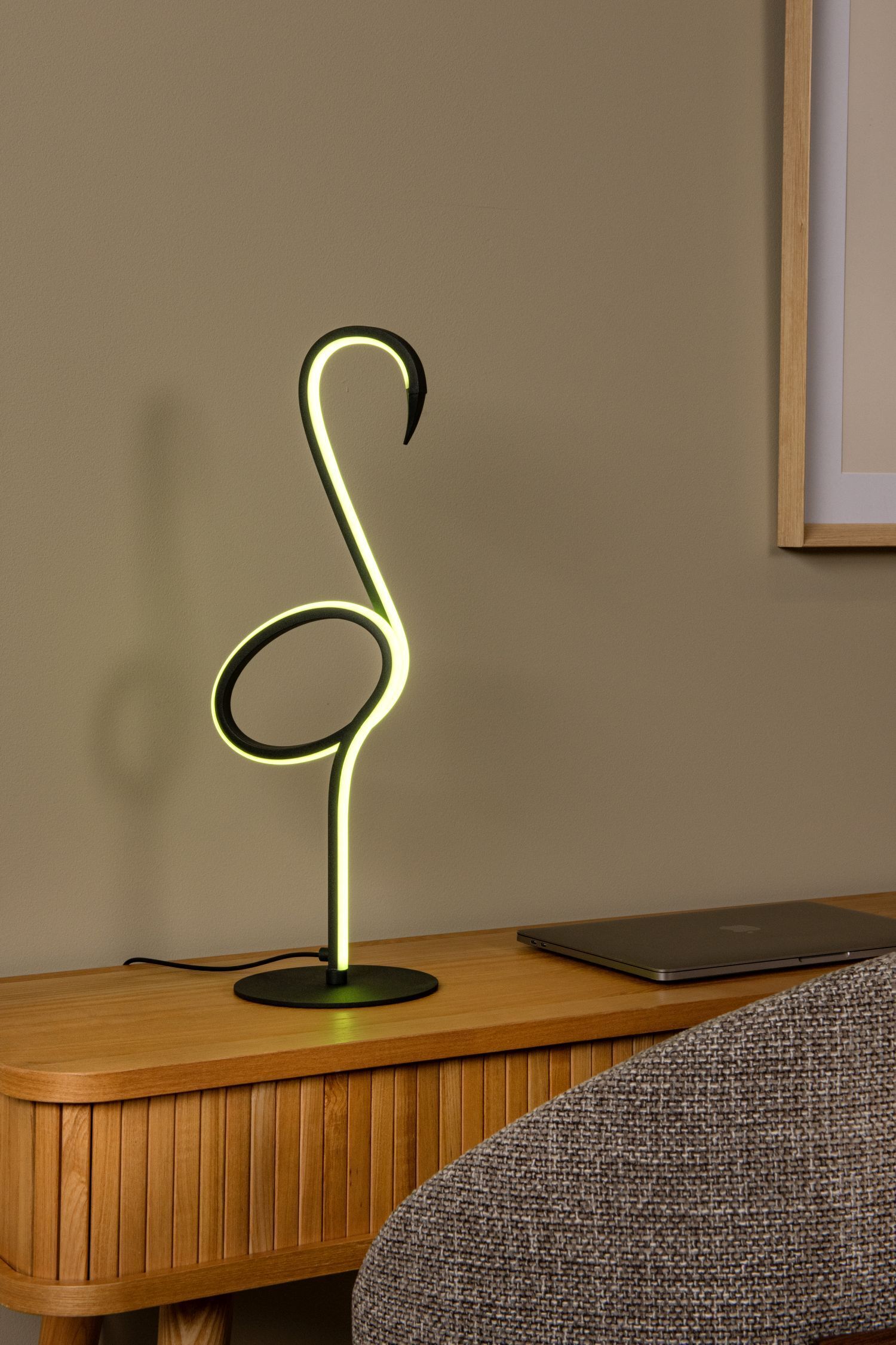 LED-Lampe, Dekorlicht, Schreibtischlampe, Neon-Design, Skulptur-Lampe