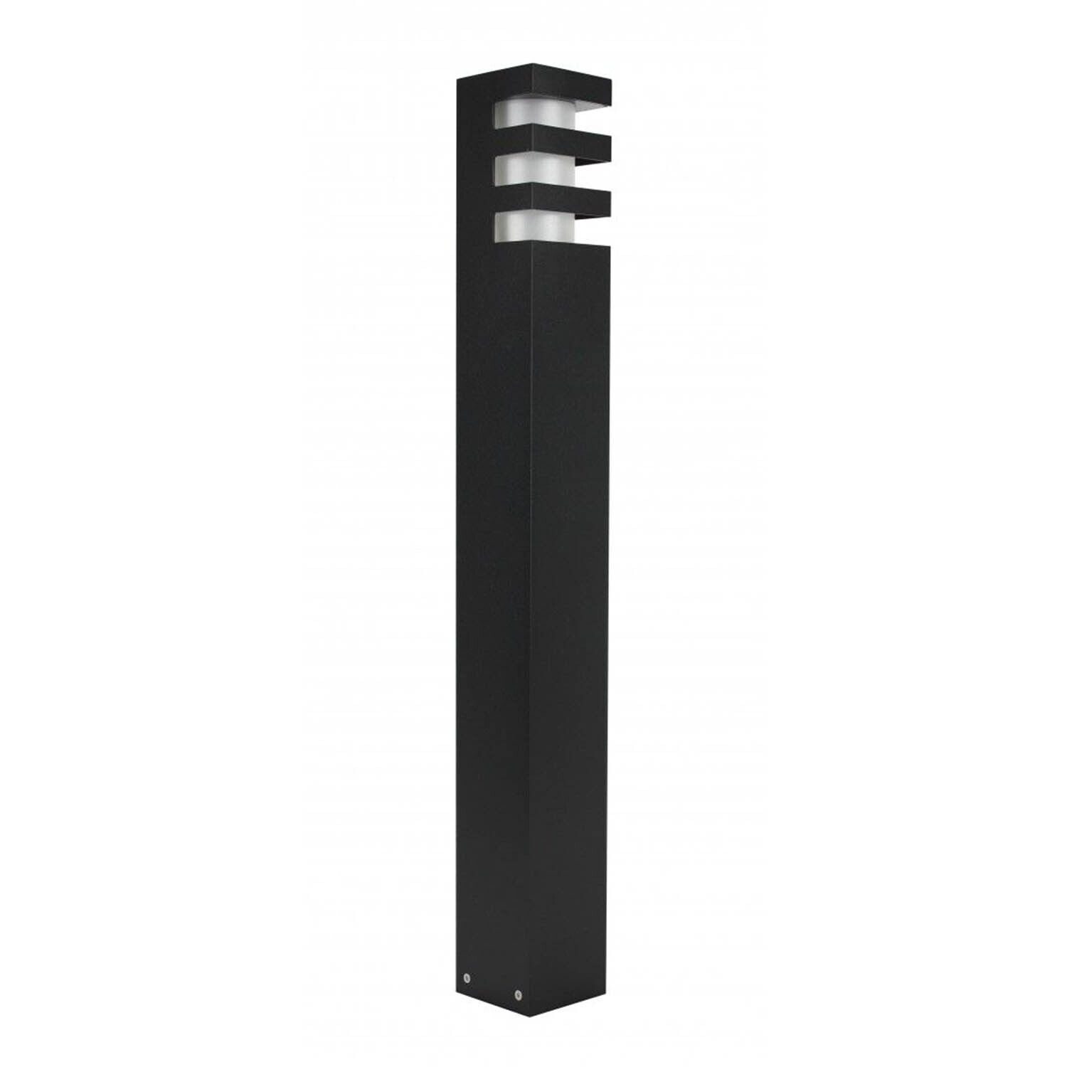 Lampe d'extérieur noire IP54 75cm résistante aux intempéries