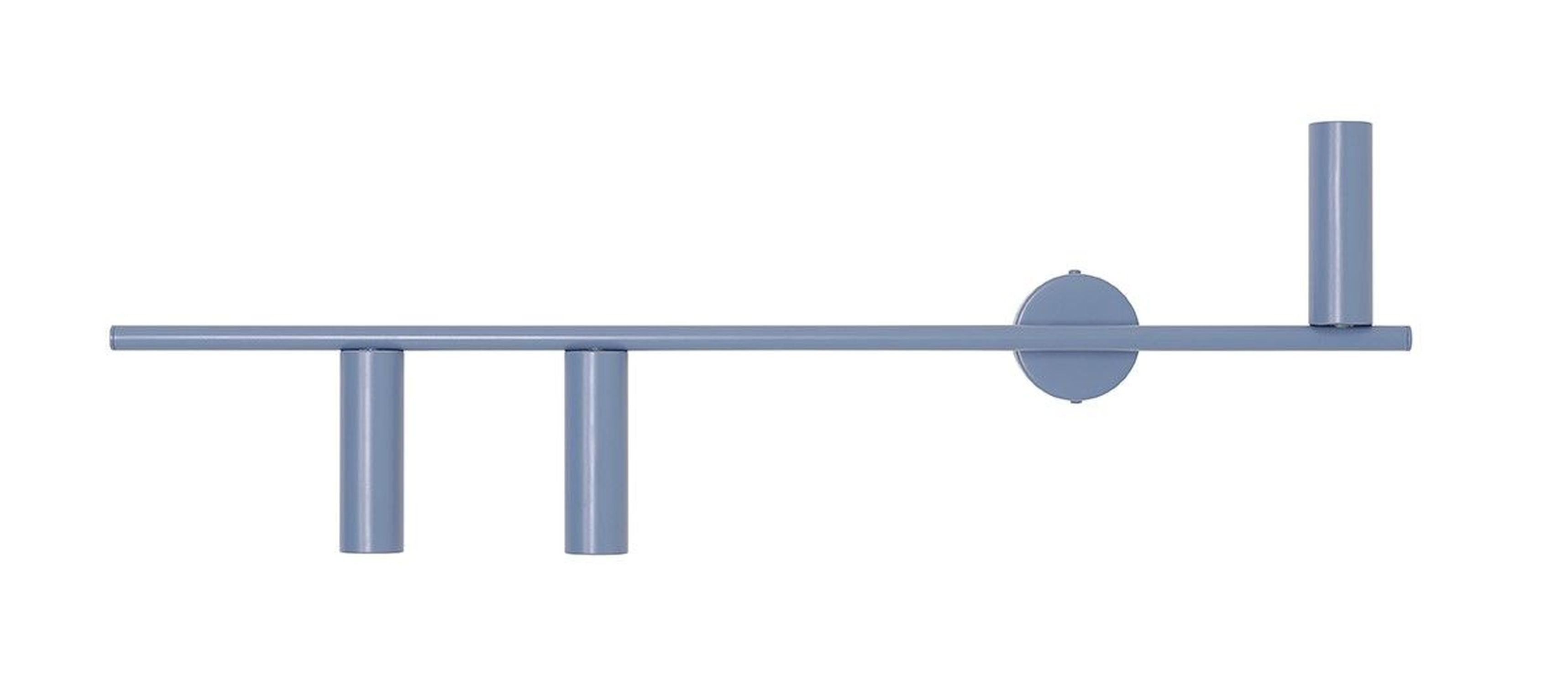 Applique rétro bleu métal 3 flammes GU10 décorative