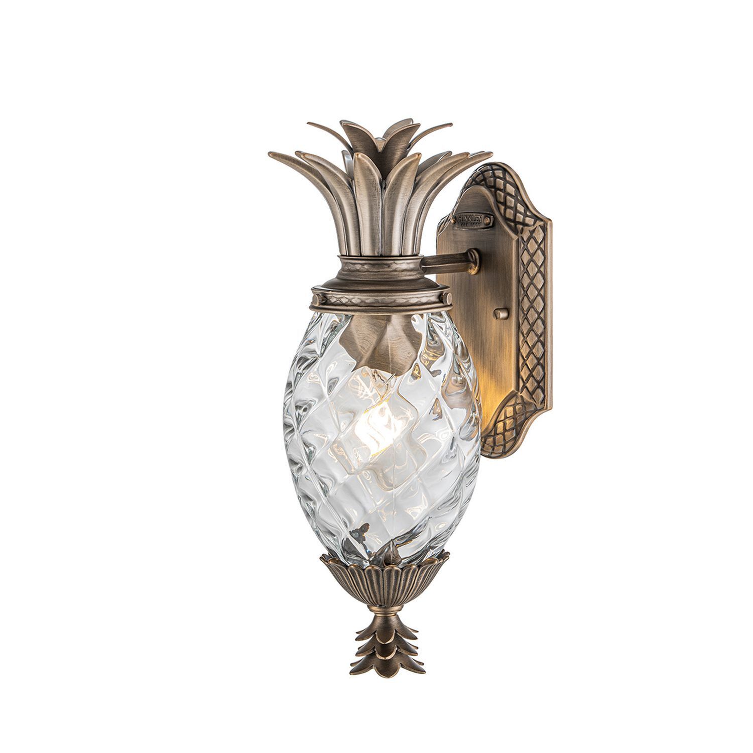 Lampe murale d'extérieur en bronze antique IP44 décorative design ananas