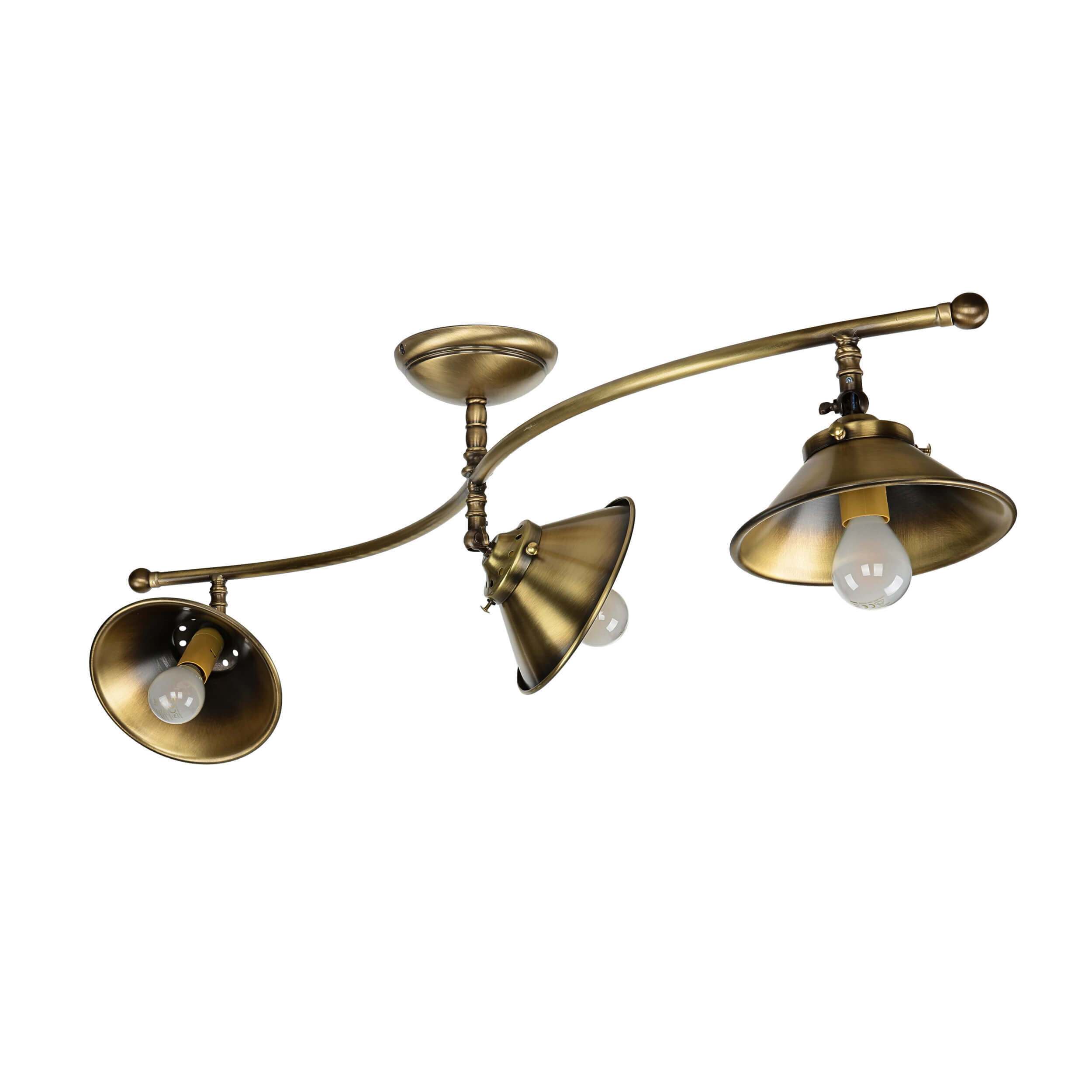 Premium Plafonnier Bronze Antique 3-flmg Leuchte, Deckenleuchte