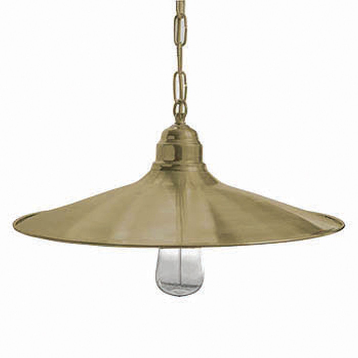 Lampe à suspendre extérieure laiton massif verre D : 41 cm IP23 E27