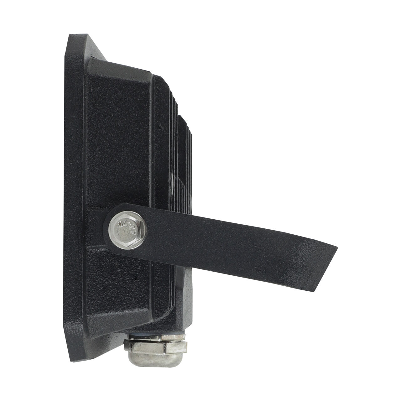 LED Flutlichtstrahler außen IP65 klein 4200 K 2200 lm LED-Panel, Schwarz, Gehäuse, Schwenkhebel, Montagehalterung