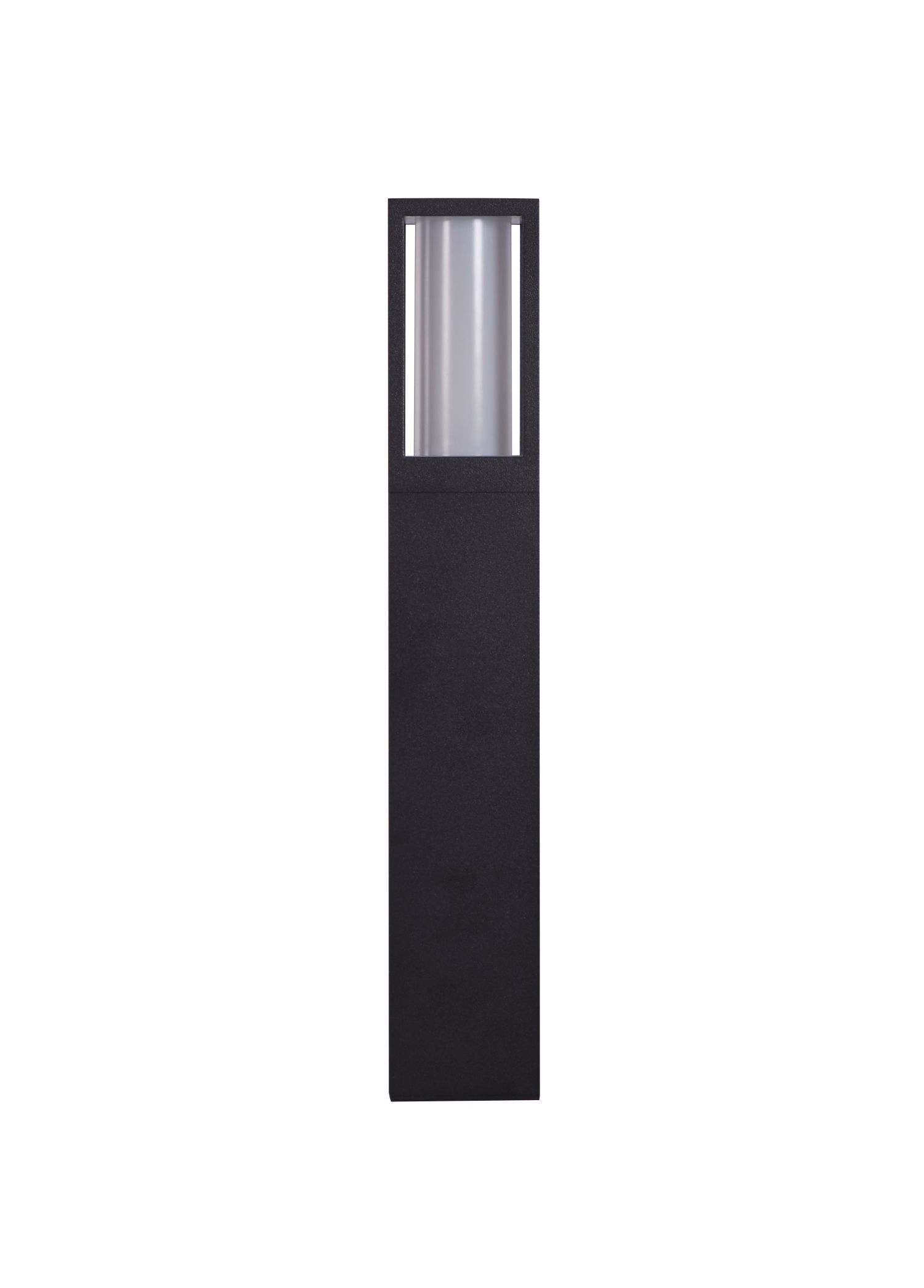 Borne d'éclairage IP44 GU10 45 cm noir blanc aluminium