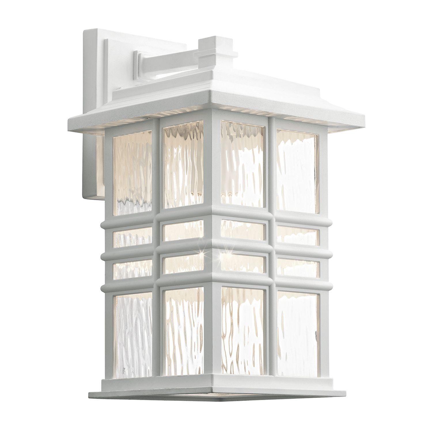 Lampe d'extérieur Mur IP44 E27 Blanc Rustique Terrasse Maison