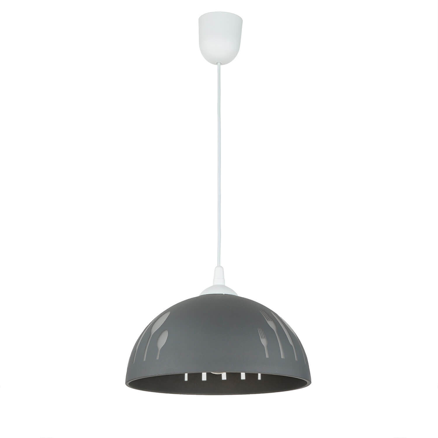 Lampe de cuisine rétro en verre avec motif Ø30cm