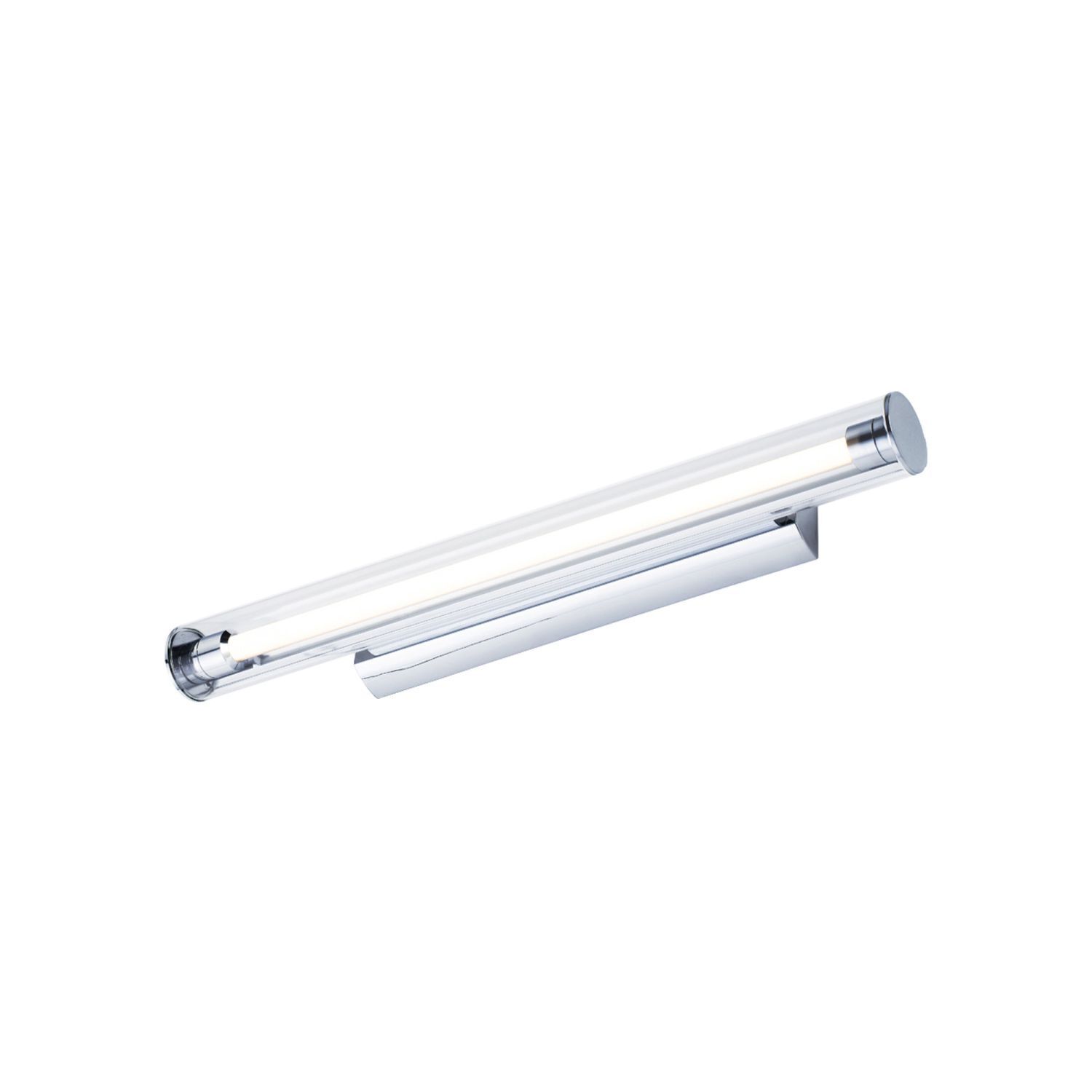 Applique LED chrome 3000 K 870 lm verre métal 59 cm