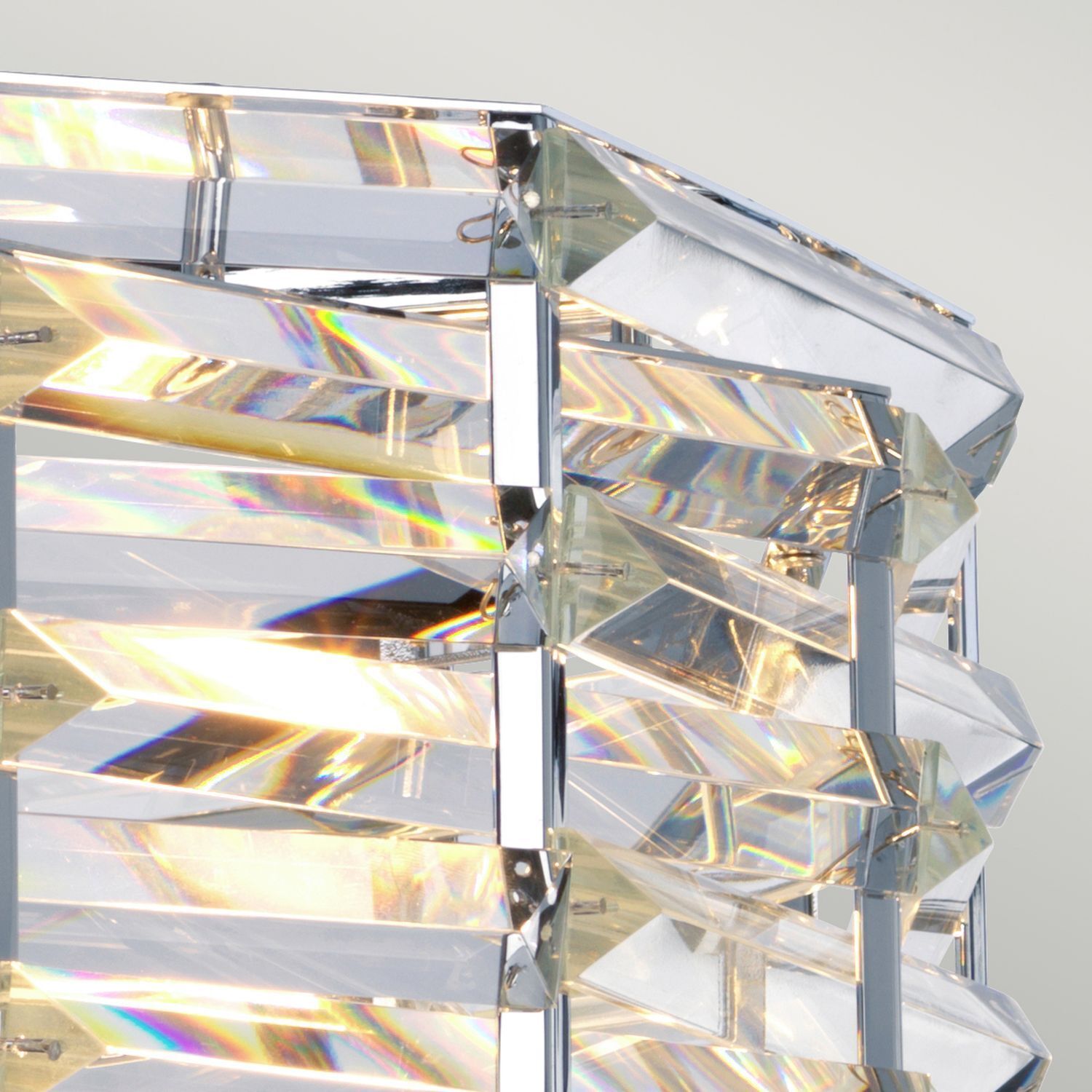 Lampe à suspendre cristal Ø48cm éblouissement réglable Moderne Beleuchtung, Kristall, Diamant, Edelstein, Schmuck