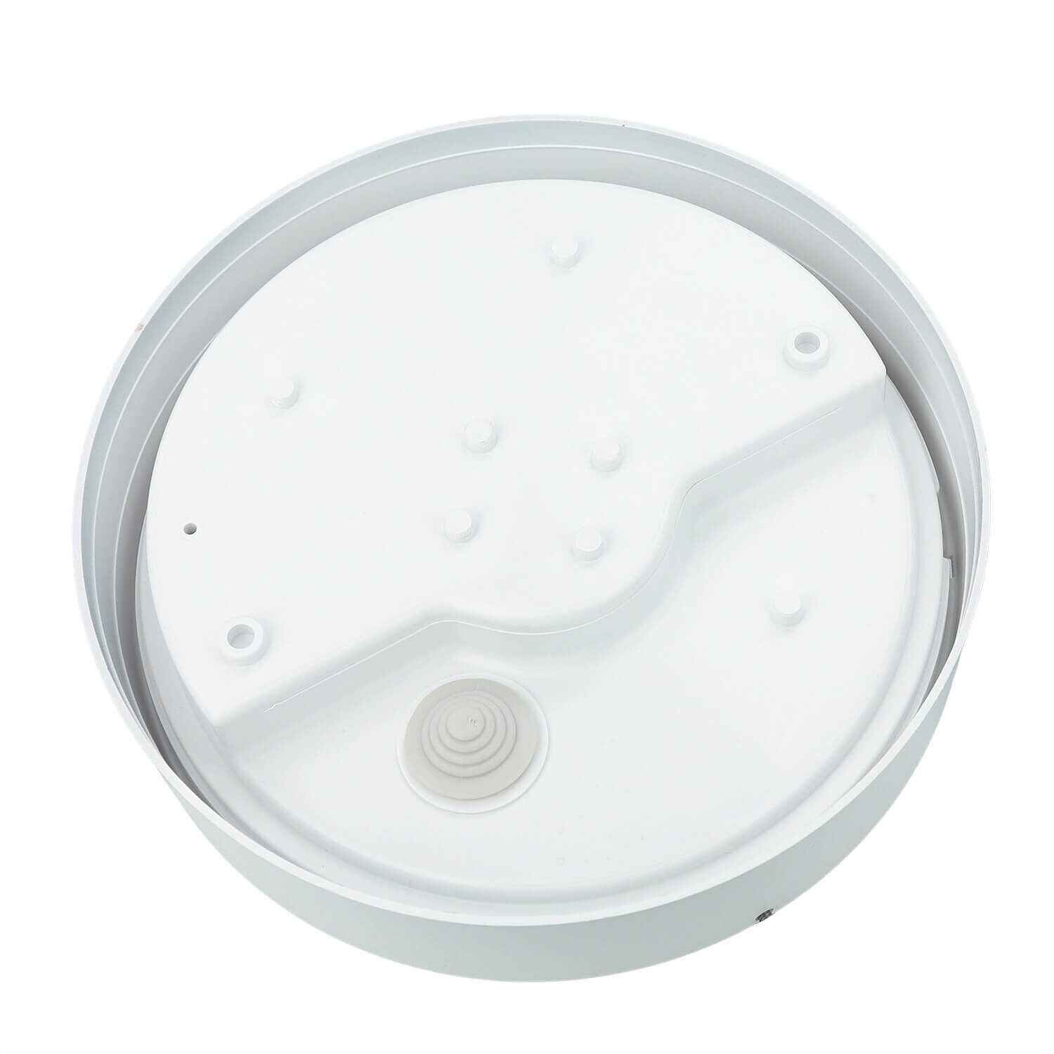 Plafonnier blanc rond Ø18cm IP44 Moderne E27