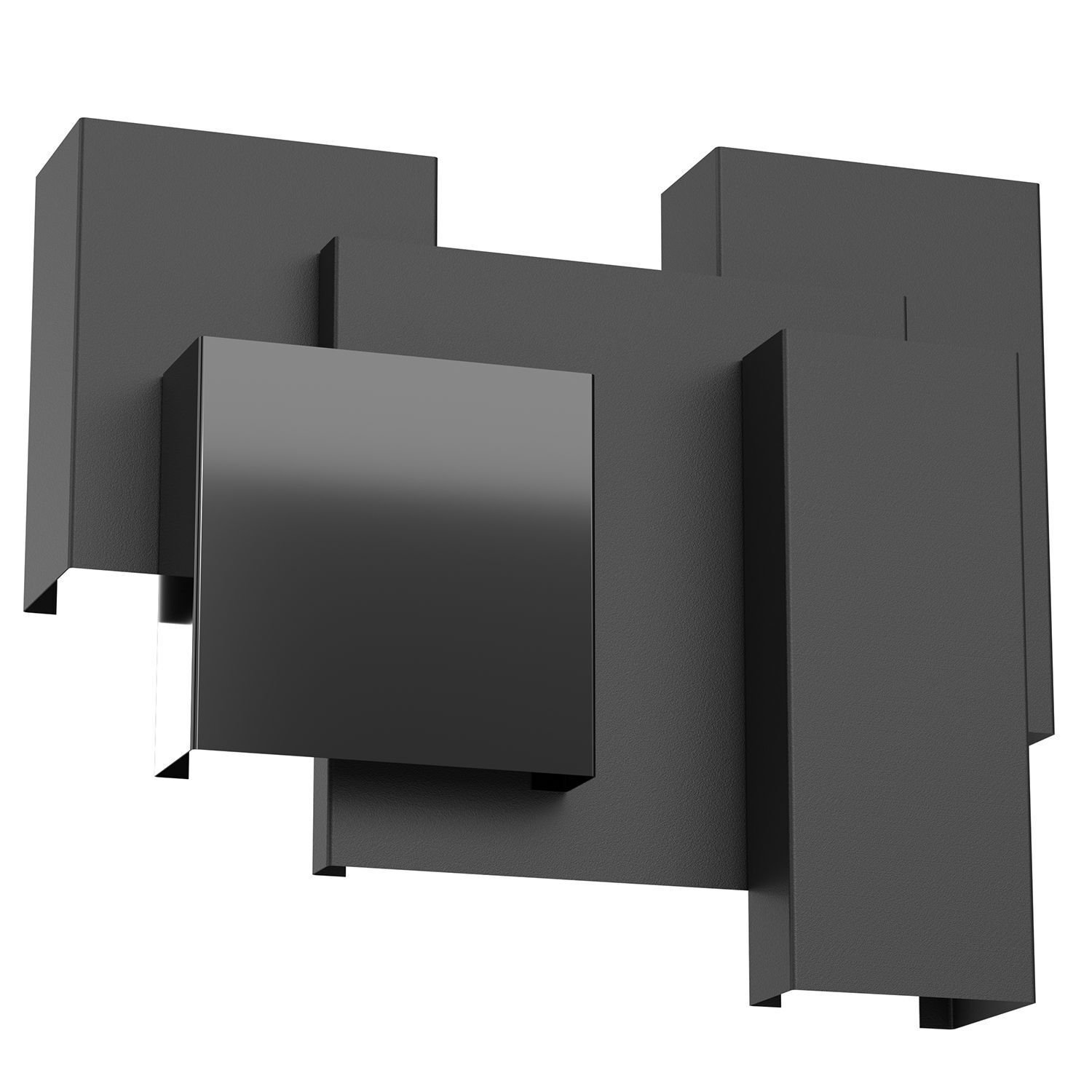 Applique Métal Noir L:36 cm G9 lumière indirecte