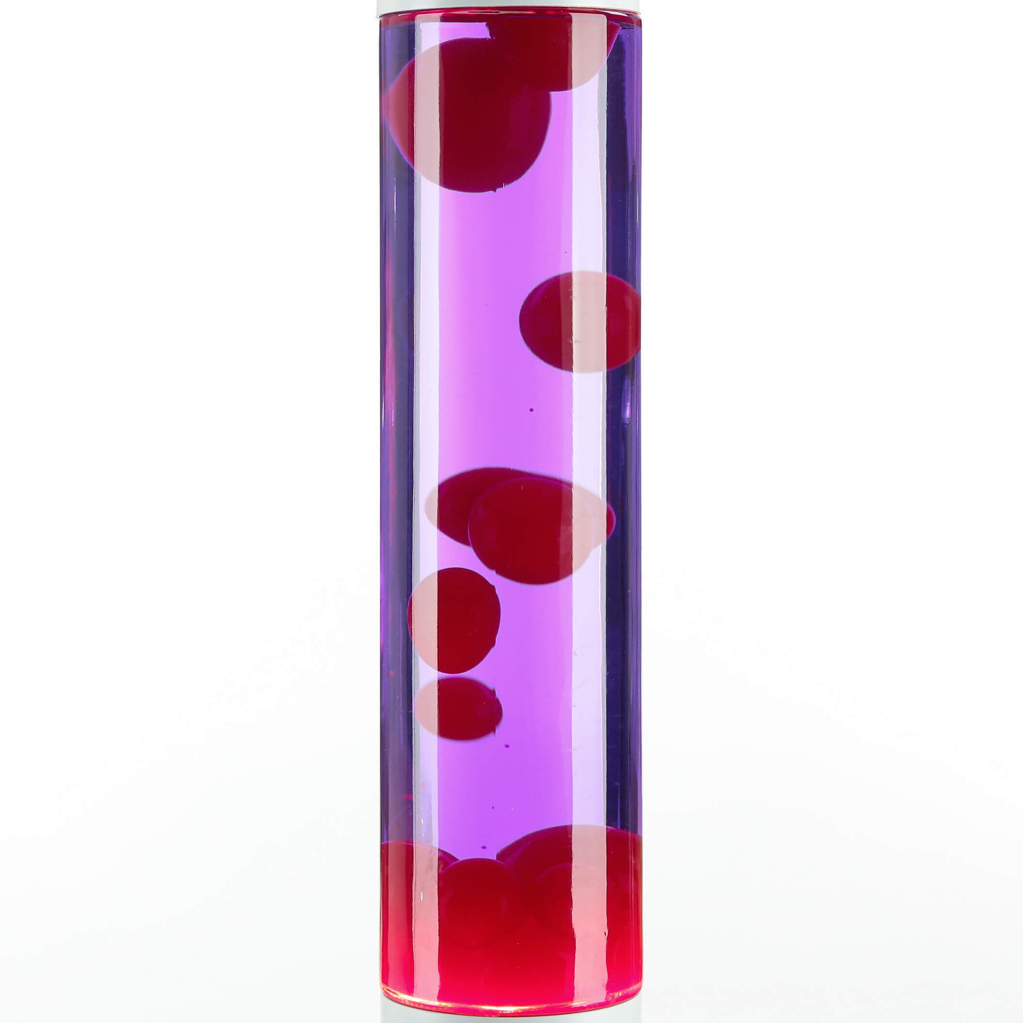 Lampe à lave éclatante YVONNE Rouge Violet Blanc H:38cm Krug, Töpferei, Vase, Zylinder