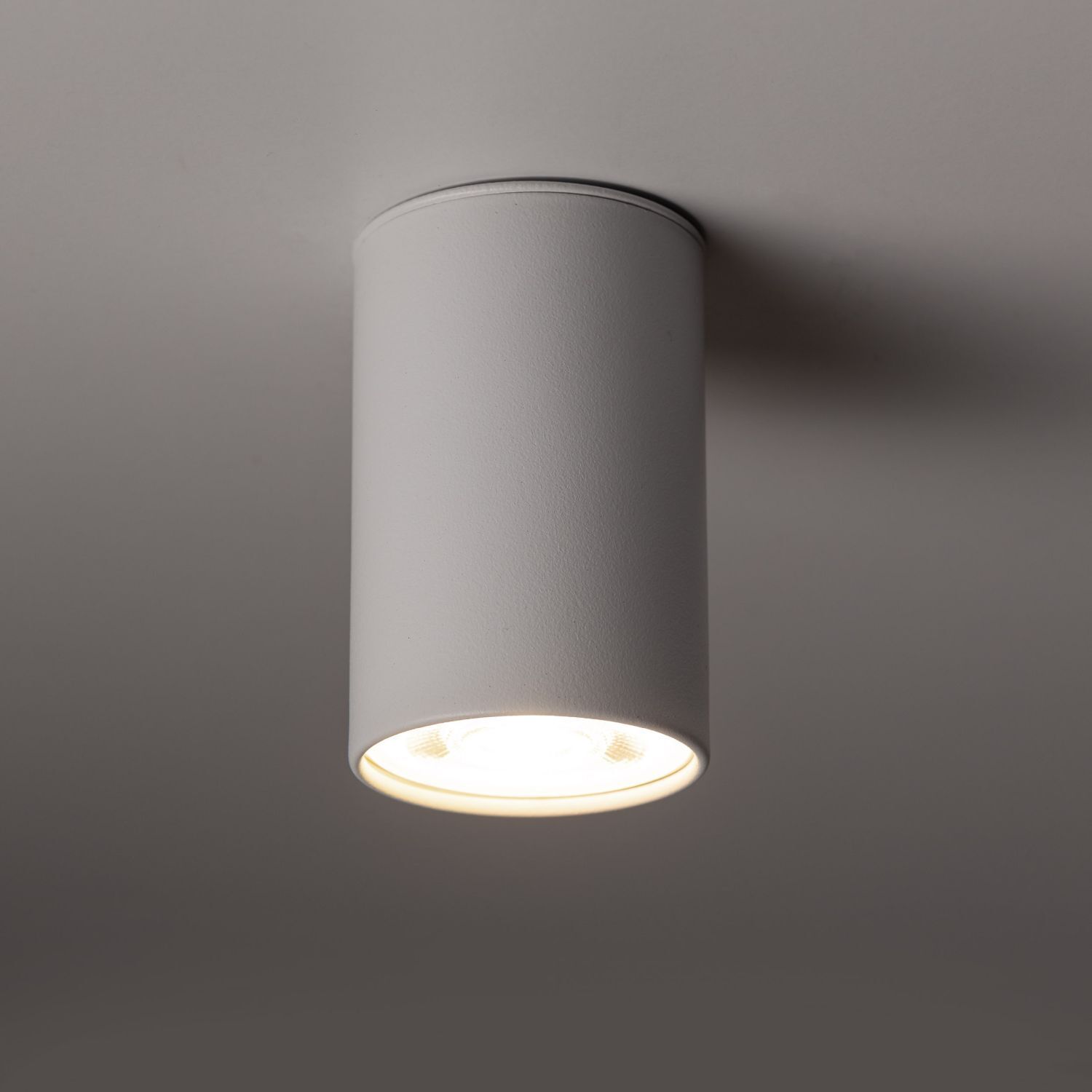 Plafonnier Blanc Métal GU10 Ø 5 cm rond H : 8 cm petit
