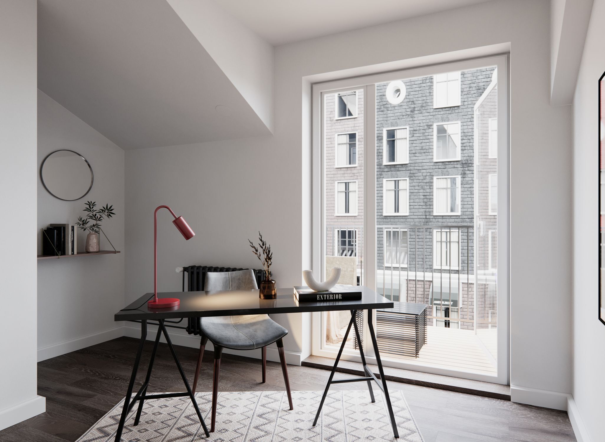 Moebel, Tabelle, Fenster, Innenarchitektur, Lampe