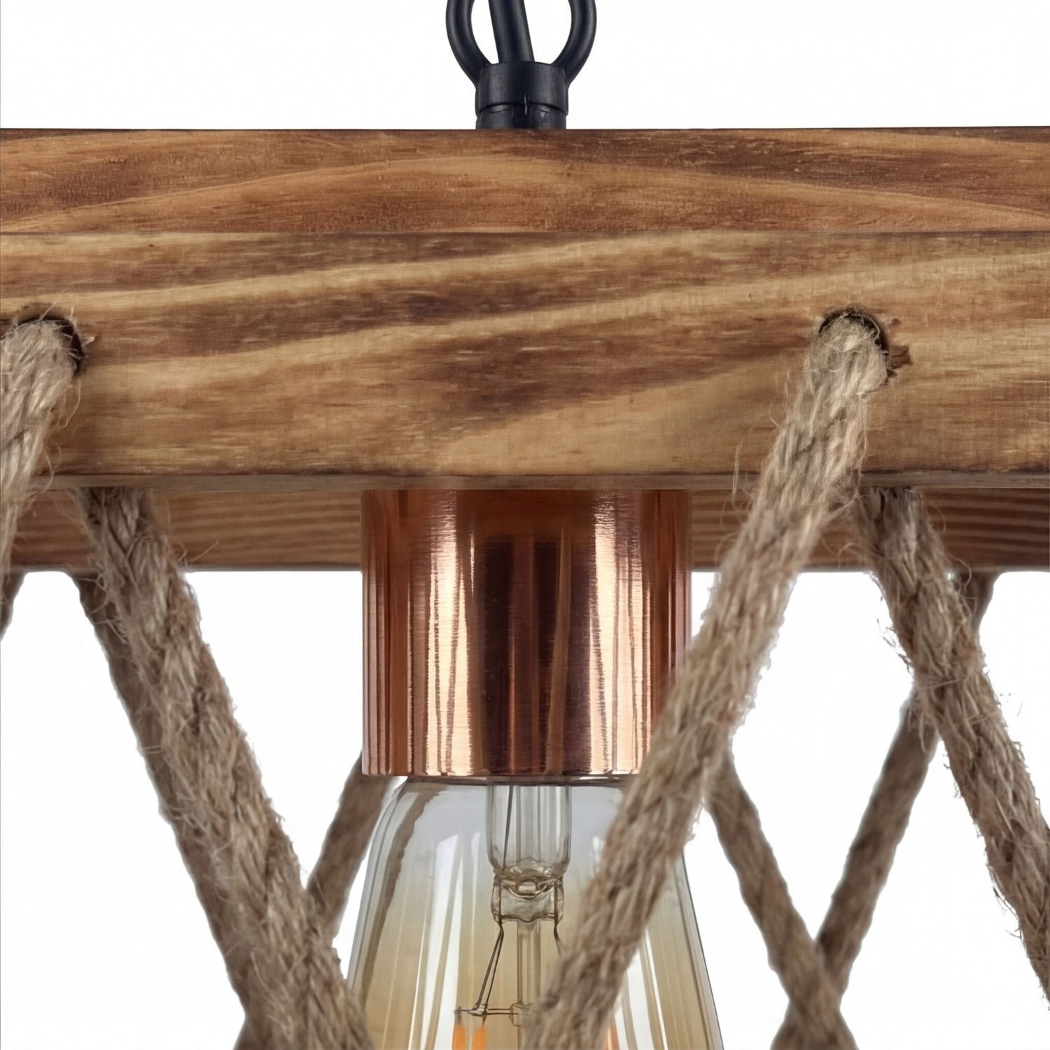 hängelampe, luster, kupfer, glühbirne, seil