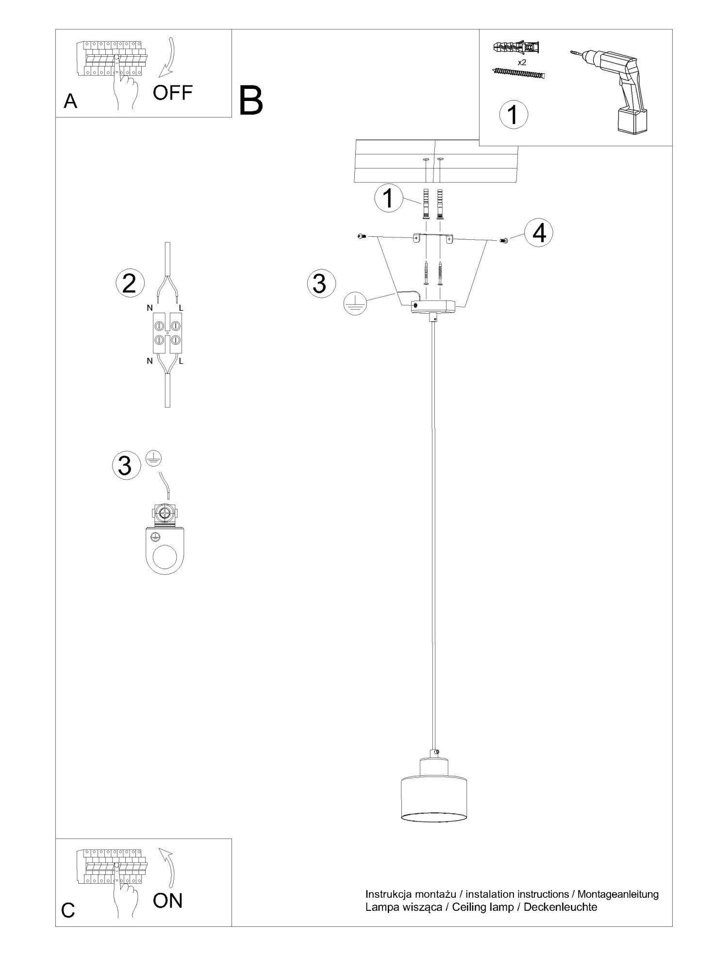 Lampe à suspendre Noir Ø 12 cm petit métal rétro E27