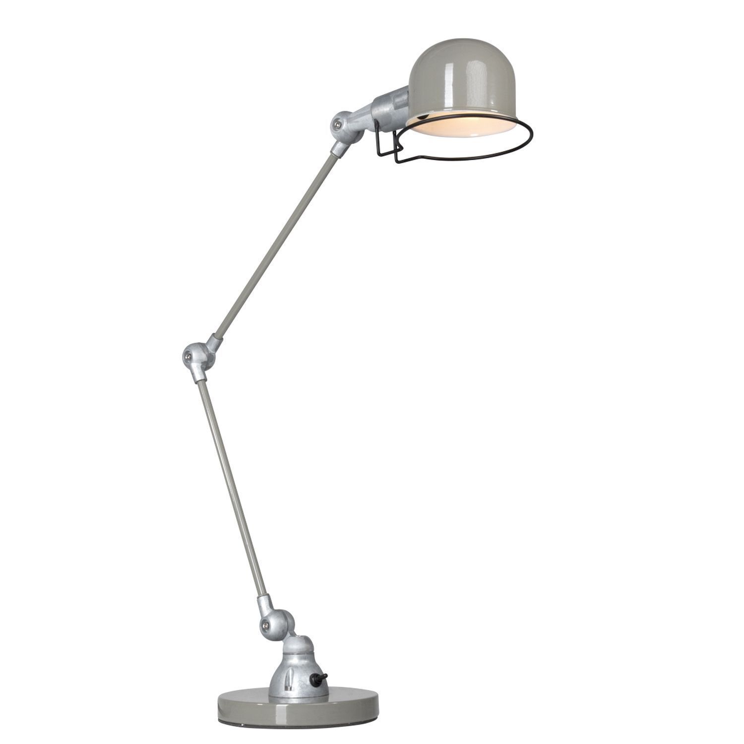 Lampe de table ajustable Métal vert argent 68 cm