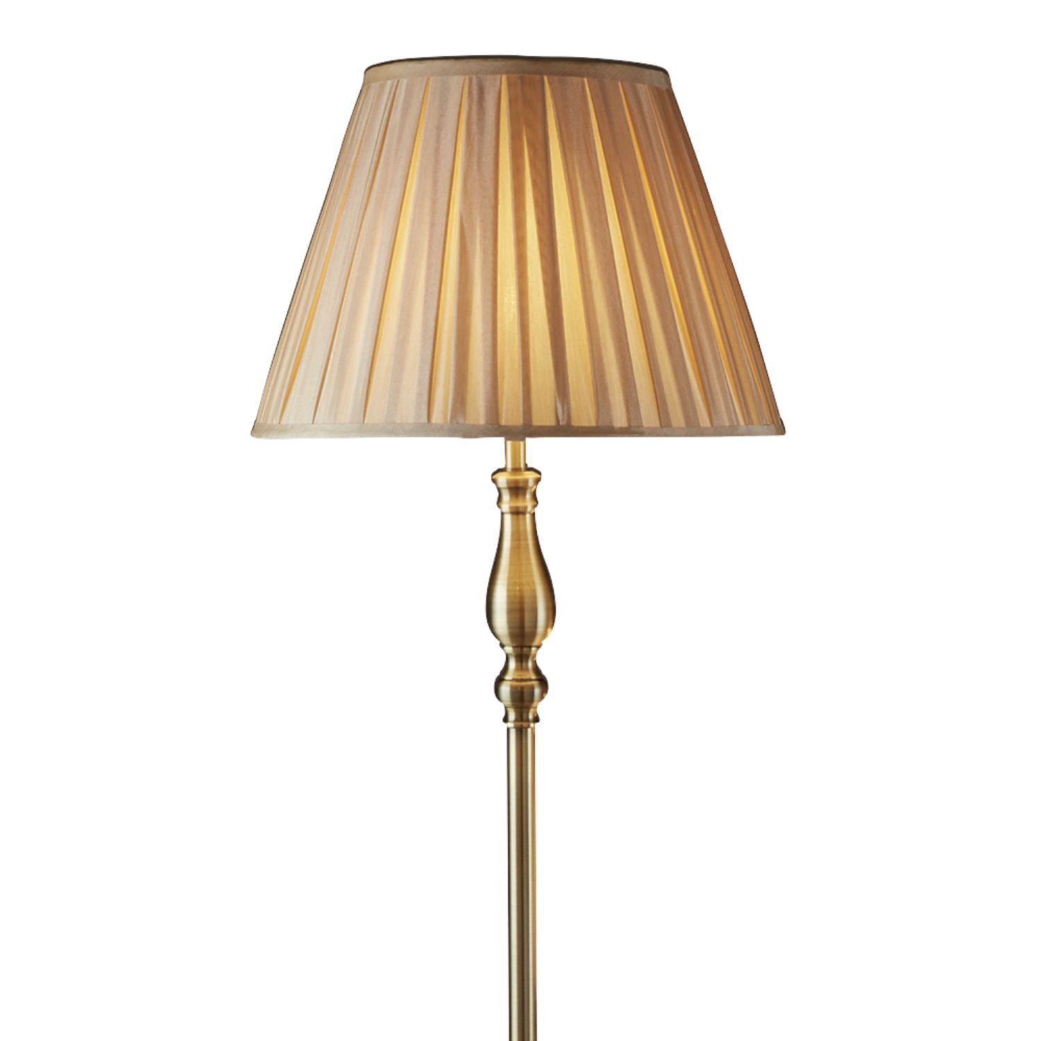 Lampadaire Salon en laiton antique brun E27 164 cm