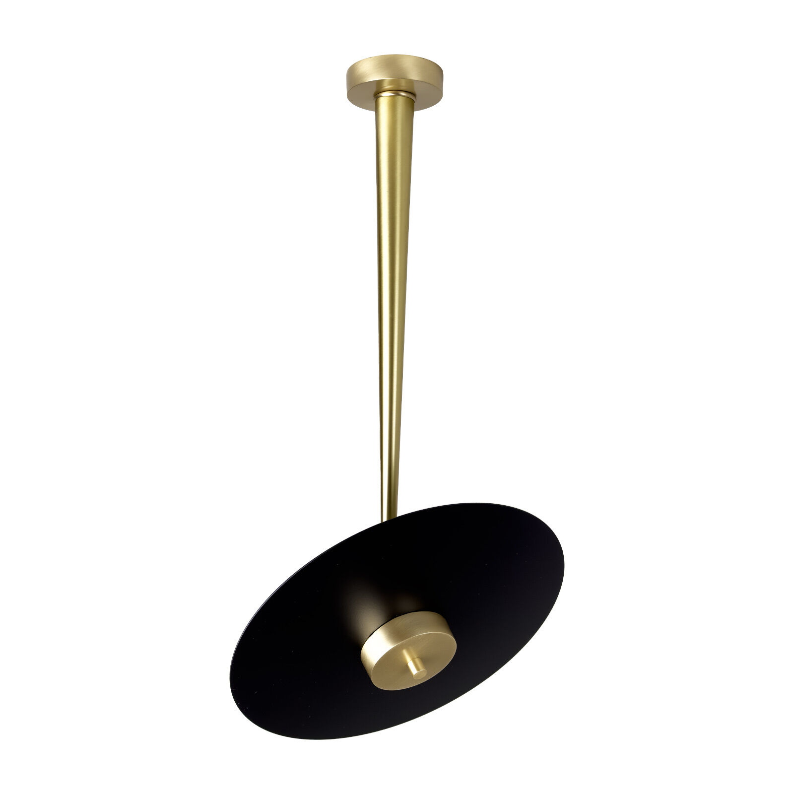 Plafonnier LED rond D : 30 cm en bronze clair noir