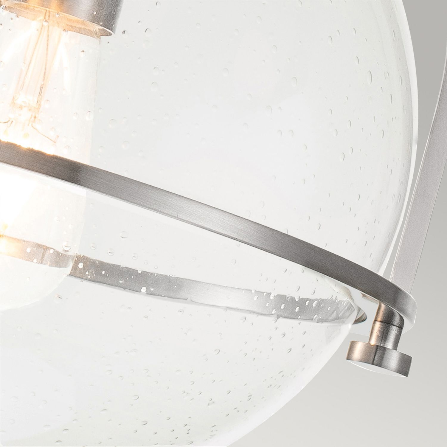 Lampe de plafonnier métal verre D : 28,2 cm rond E27 SAGAR
