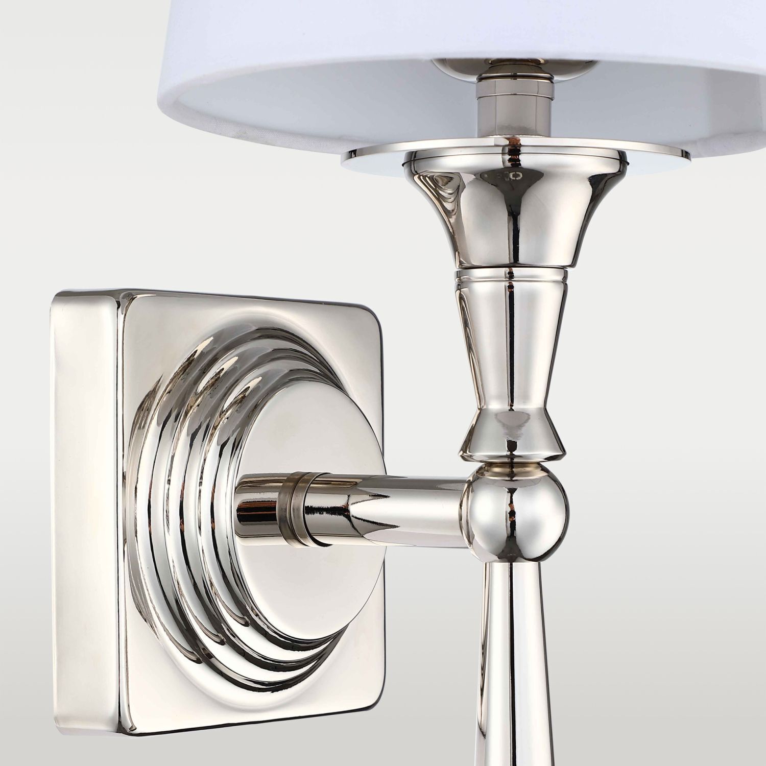 wandleuchte-stofflampe-stoffleuchte-wandlampe-badezimmer-norell-1x-e27-bis-40w-nickel-weiss-metall-stoff-rustikal-le128018-03 Wandhalter, Wandlampenhalter, Metallfinish, Chrom, Rundung Skulptur