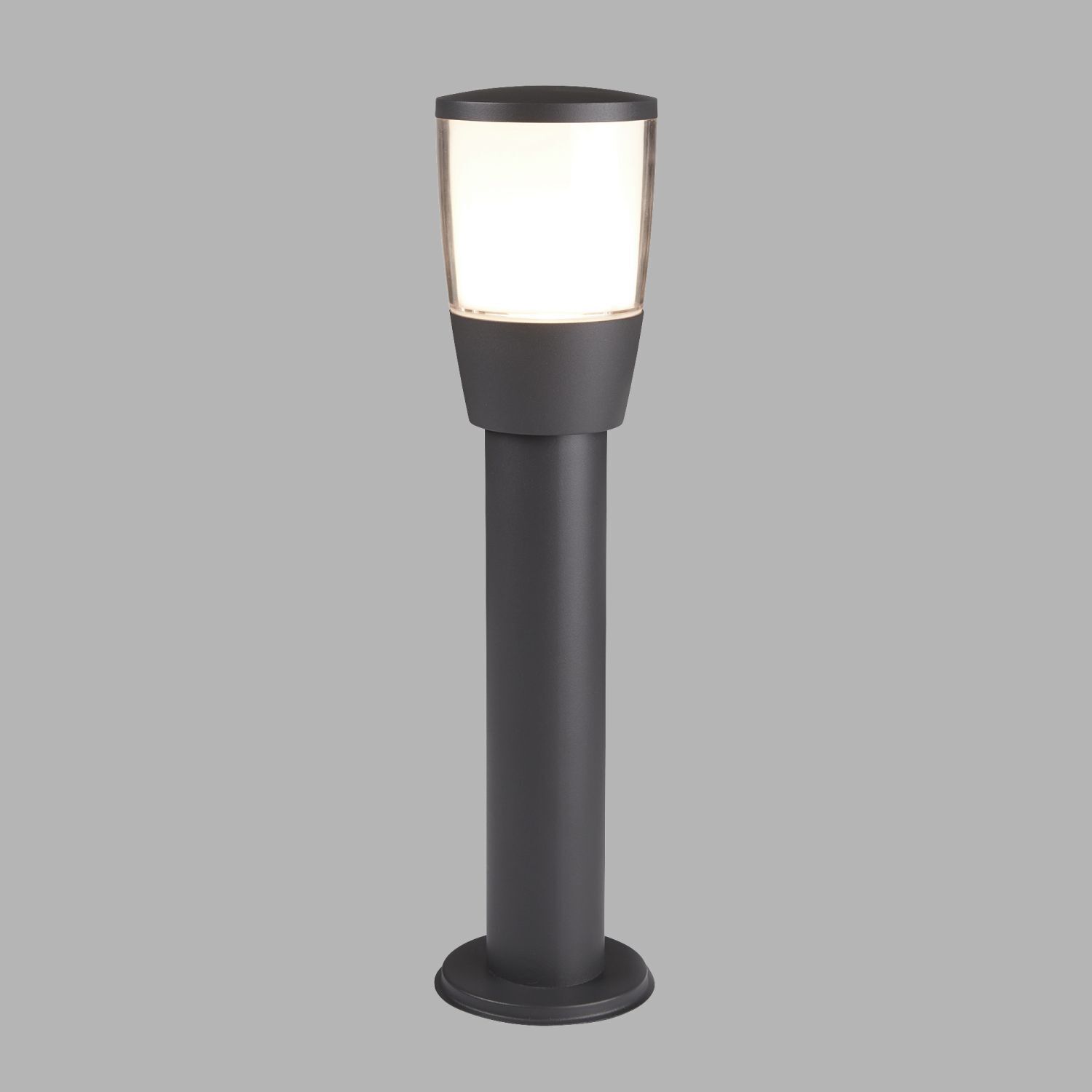 Lampadaire extérieur IP44 E27 45 cm Anthracite Blanc