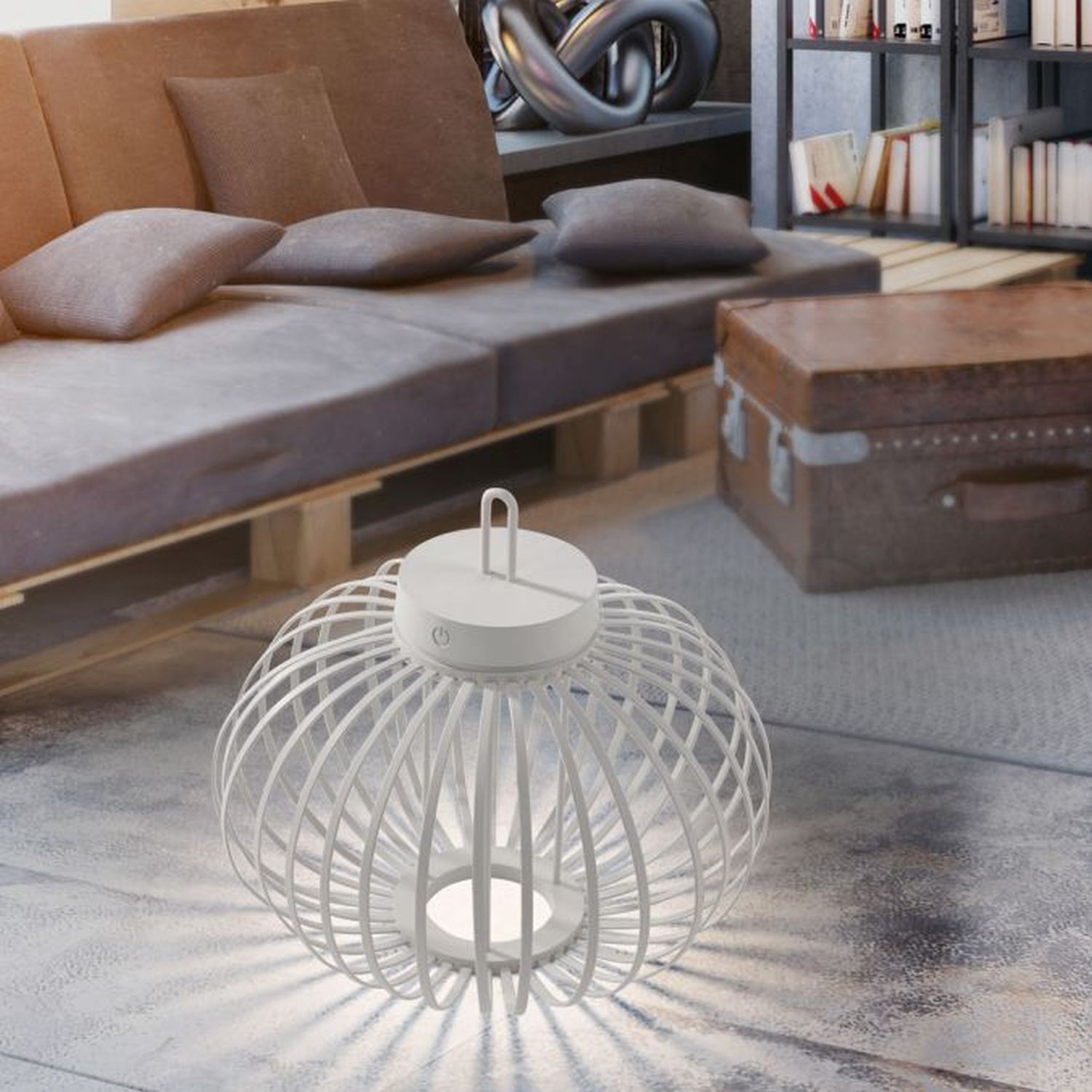 Lampe de table LED rechargeable Blanc Variateur Touch 33 cm IP44 2 W Lampe, Mobiliar