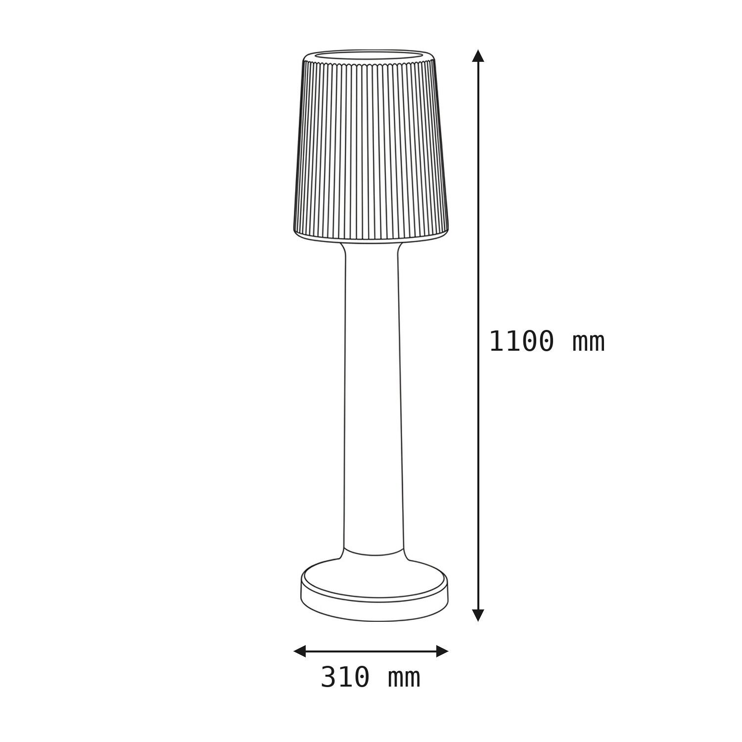 le126619-stehlampe-wohnzimmer-schlafzimmer-flur-innen-kunststoff-modern-minimalistisch-weiss-08 Tischlampe, Messing, Kegelform, Steckfuß, 1100 mm