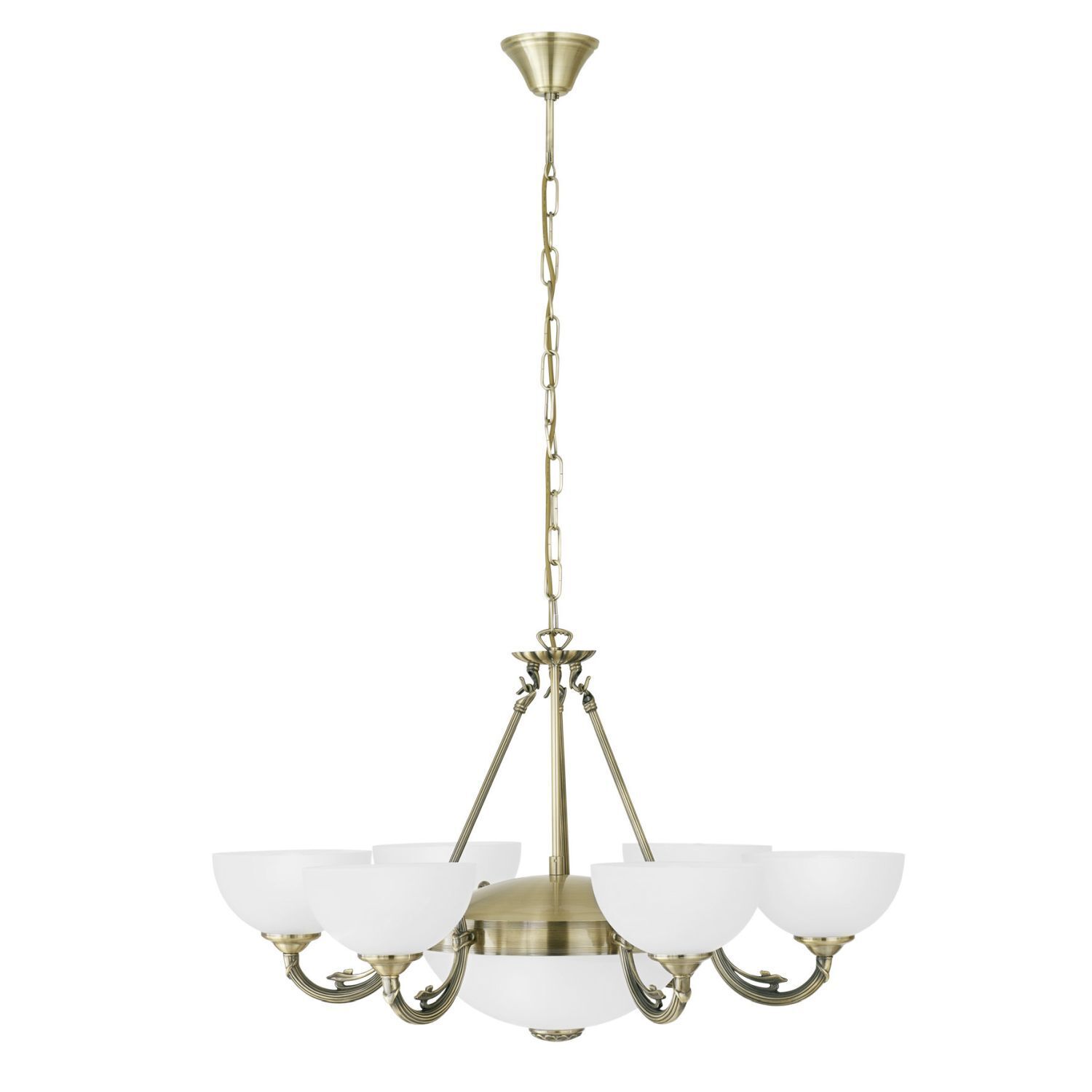 Suspension Savoy Blanc Ø74cm 6-Flmg