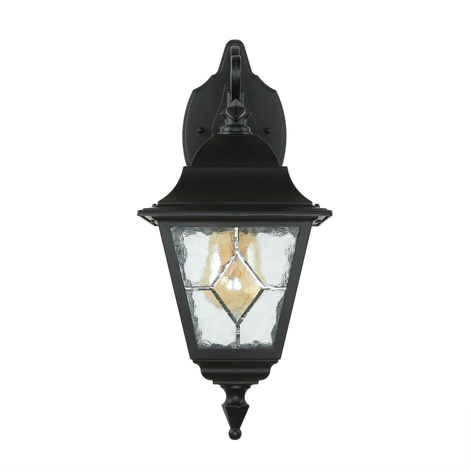 Lanterne d'extérieur Noir Rustique IP43 Porte d'entrée Cour Lampe, Leuchte