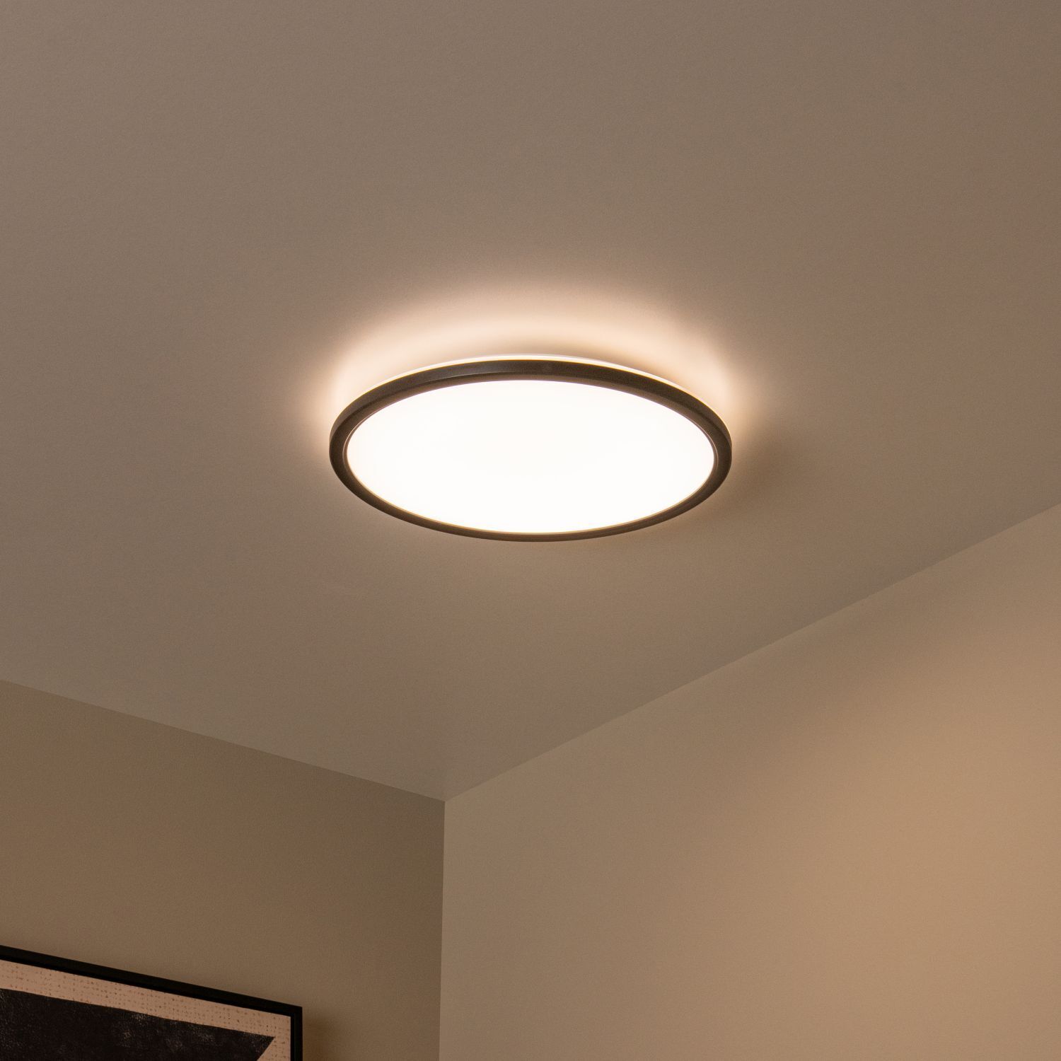 LED Deckenlampe Fernbedienung RGB 2700 K Ø32 cm Deckenleuchte, Rund, LED, Wohnzimmer, Beleuchtung