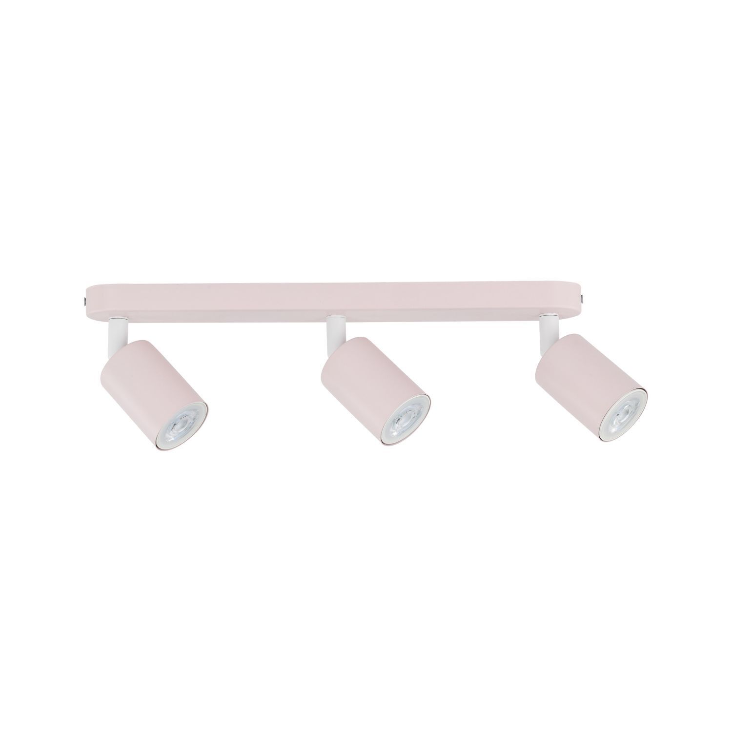 Spot de plafond métal rose GU10 52 cm long chambre d'enfant