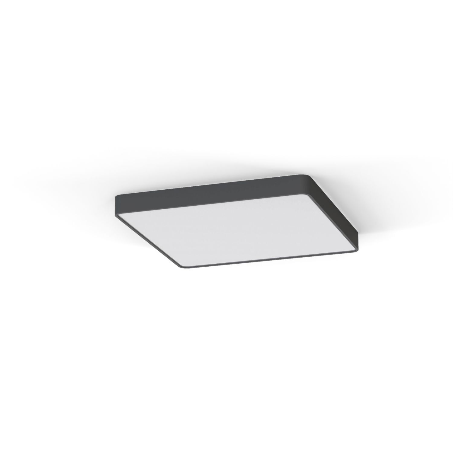 Plafonnier 3000 K 1700 lm Gris L : 63 cm carré avec 5x T8 LED