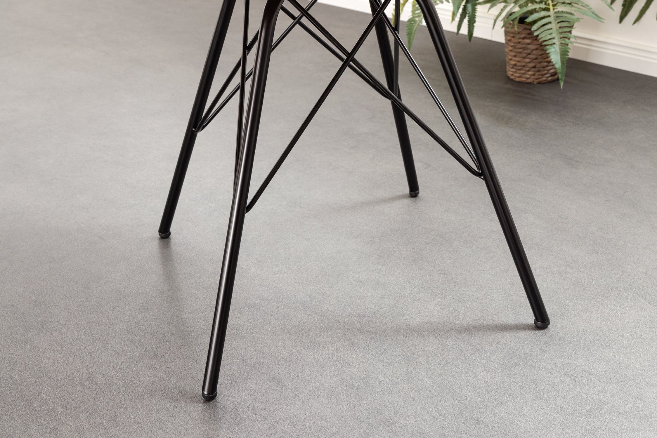 Chaise de salle à manger sans accoudoirs Velours côtelé métal vert noir Fußboden, Mobiliar, Bodenbeläge
