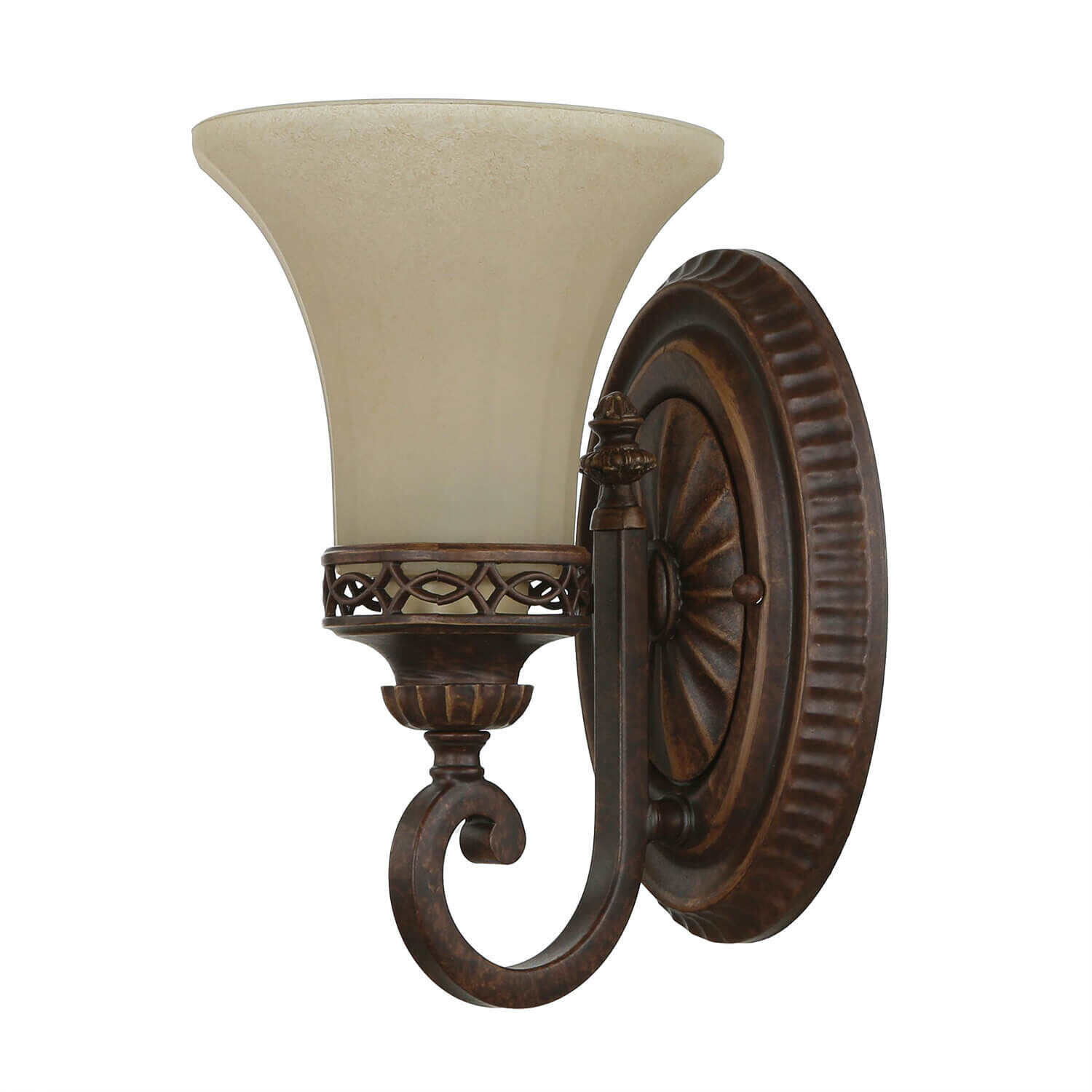 Wandlampe ANABELL 1 in Braun B:16cm Landhaus Lampe Bronze, Leuchte, Maschine, Rad