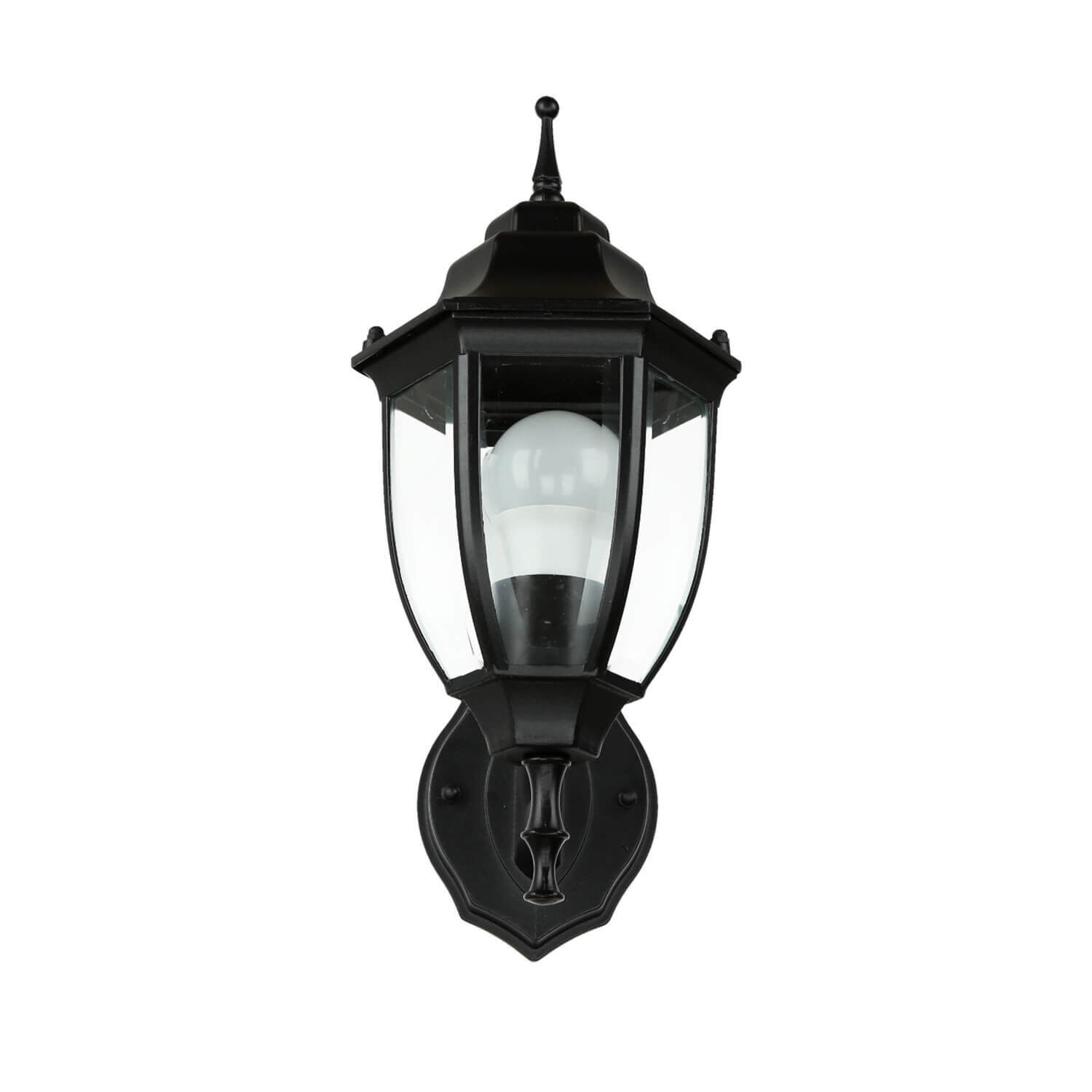 Lampe d'extérieur rustique LYON Lanterne noire résistante aux intempéries