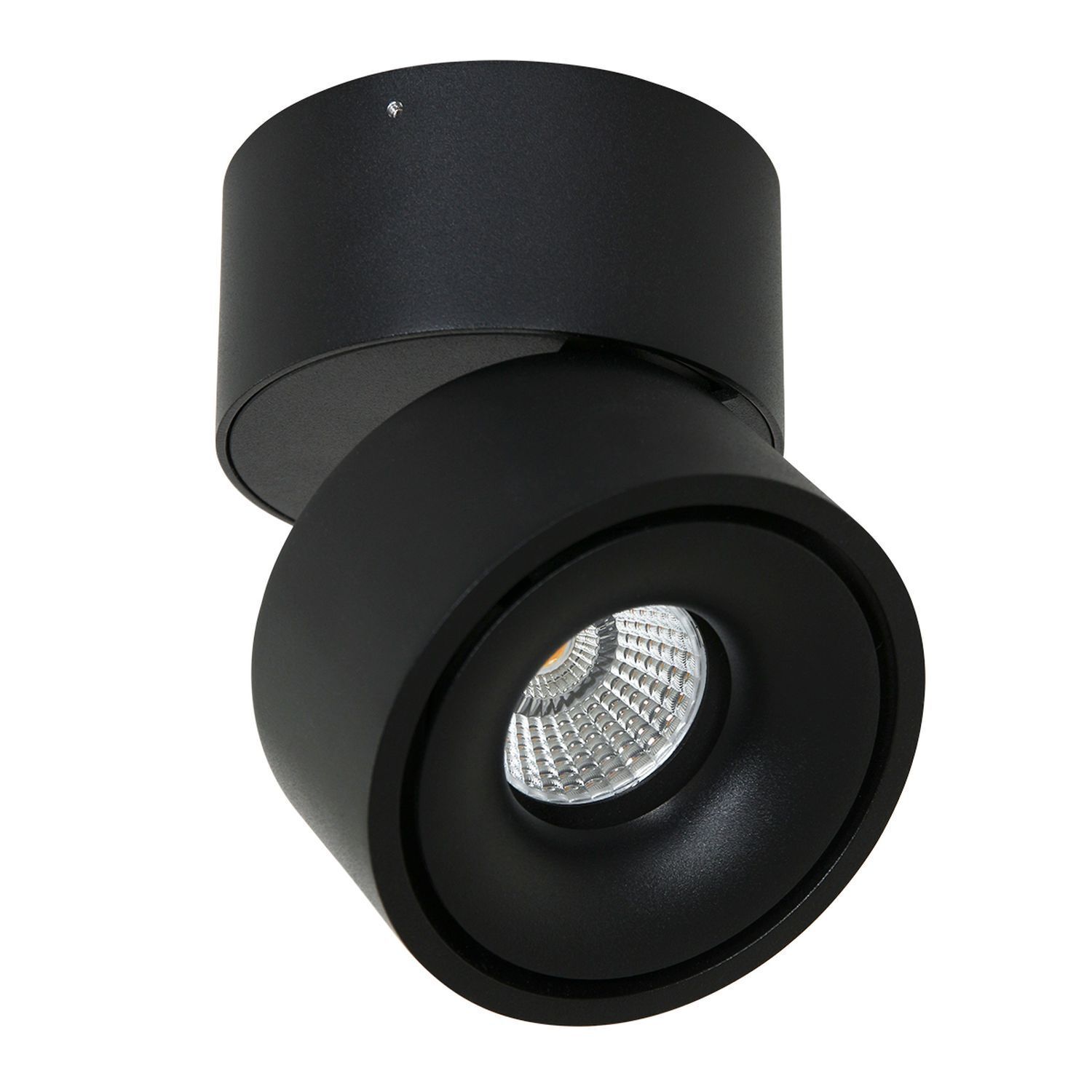 Spot de plafond LED métal noir Ø78 cm rond 8 W 2700 K