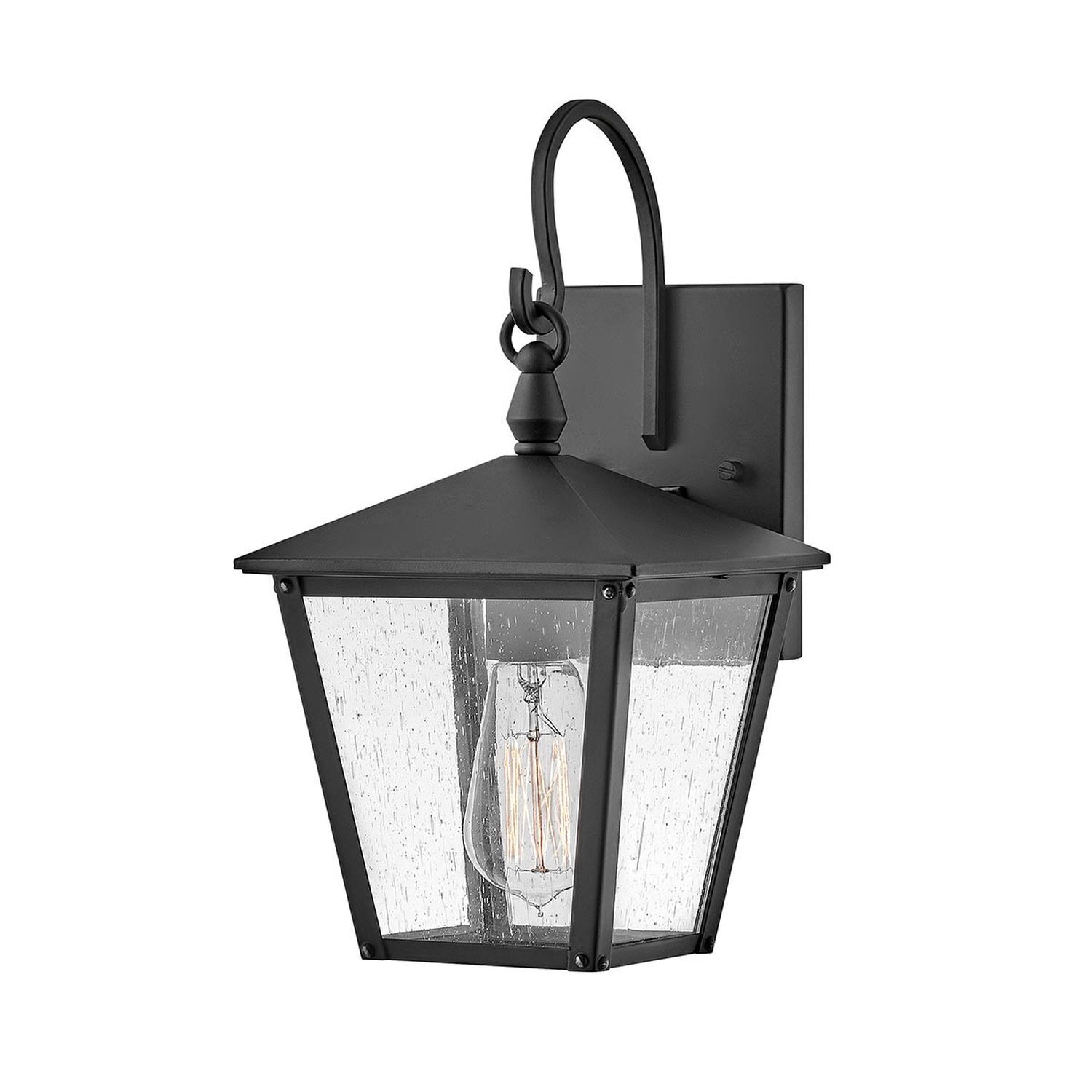 Lampe d'extérieur murale IP44 35,1 cm de haut Noir E27 Rustique