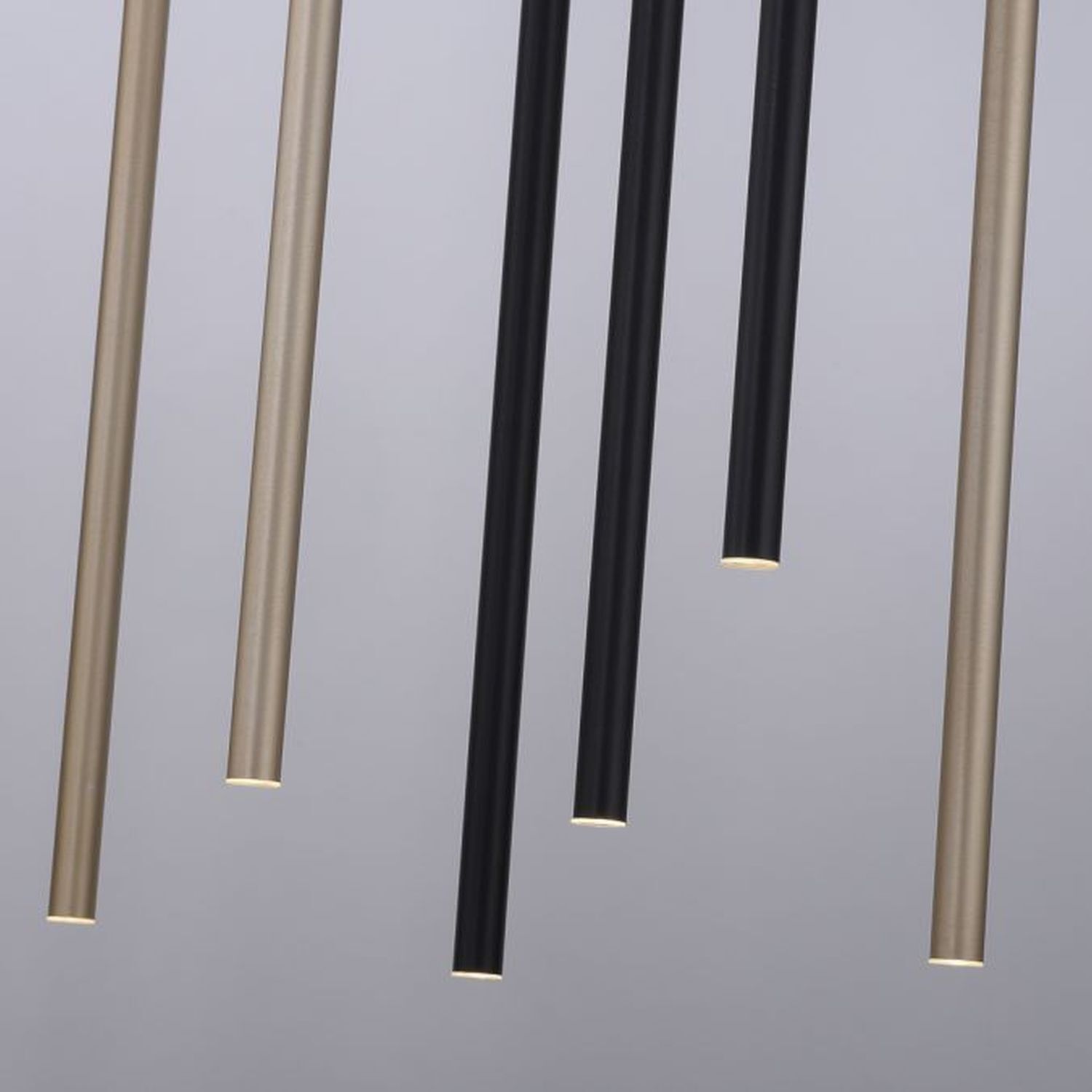 Suspension LED noir laiton métal dimmable