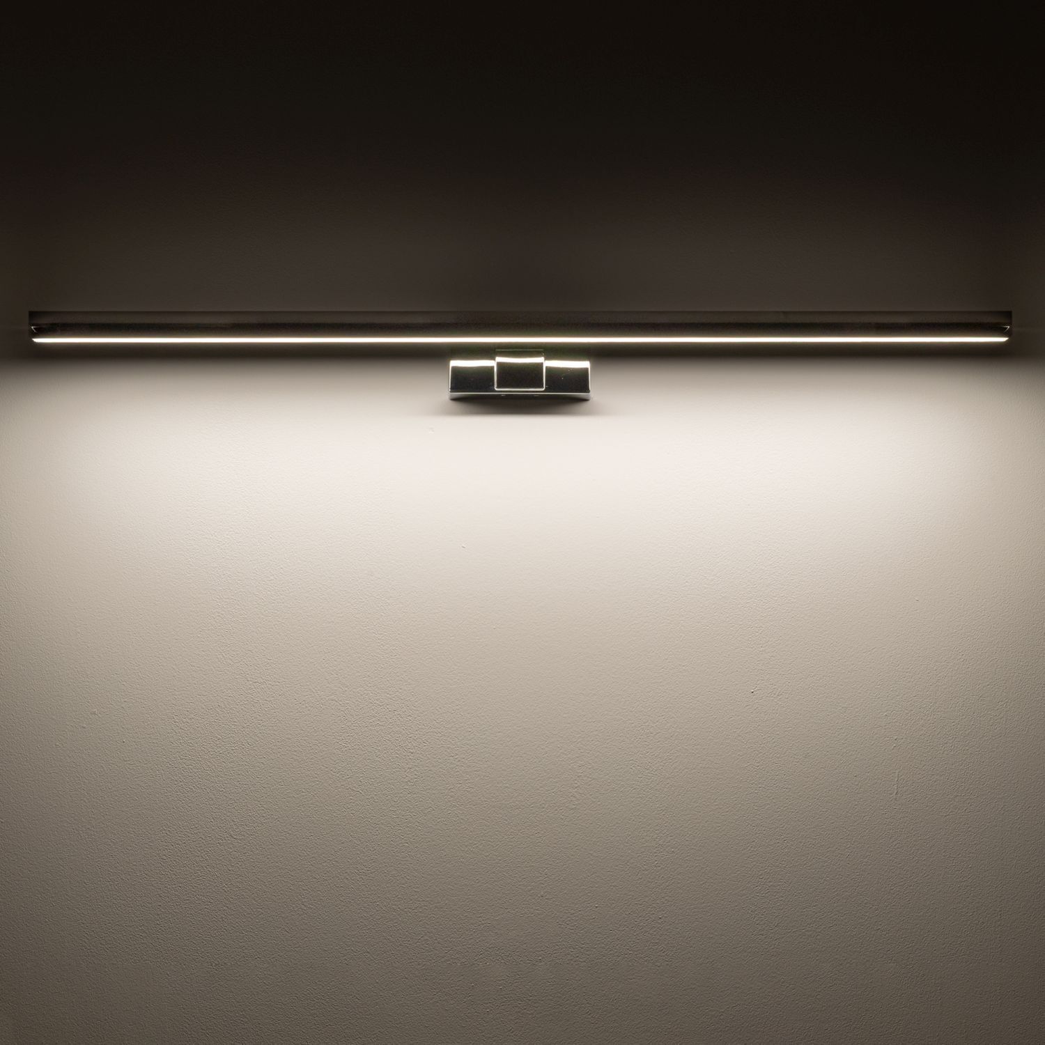 Lampe à miroir LED IP44 chrome 3000 K 1100 lm aluminium