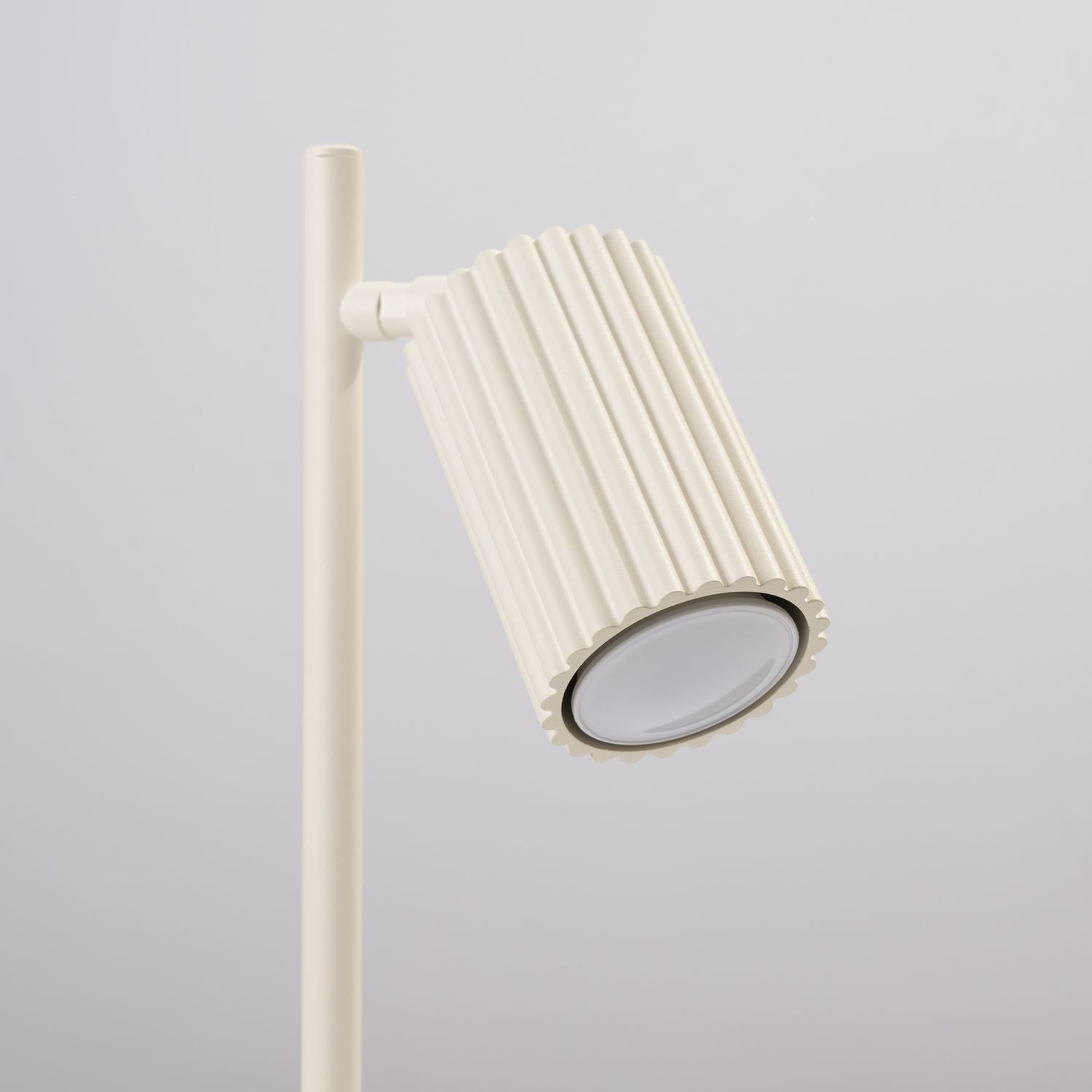 Schreibtischlampe GU10 43 cm hoch in Creme Modern Aluminium Beleuchtung, Lampe