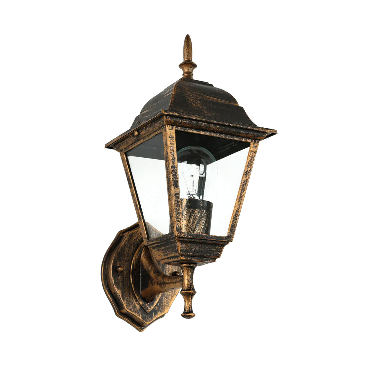 Lampe d'extérieur Rustique IP44 Noir Cuivre TIROL