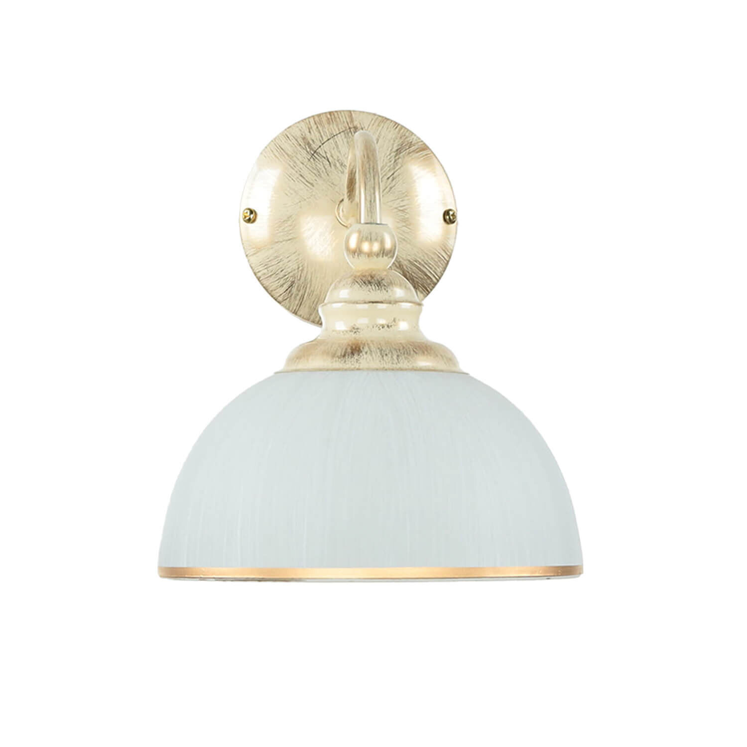 Wandleuchte Jugendstil in Weiß Gold Wohnzimmer Flur Leuchte, Lampe