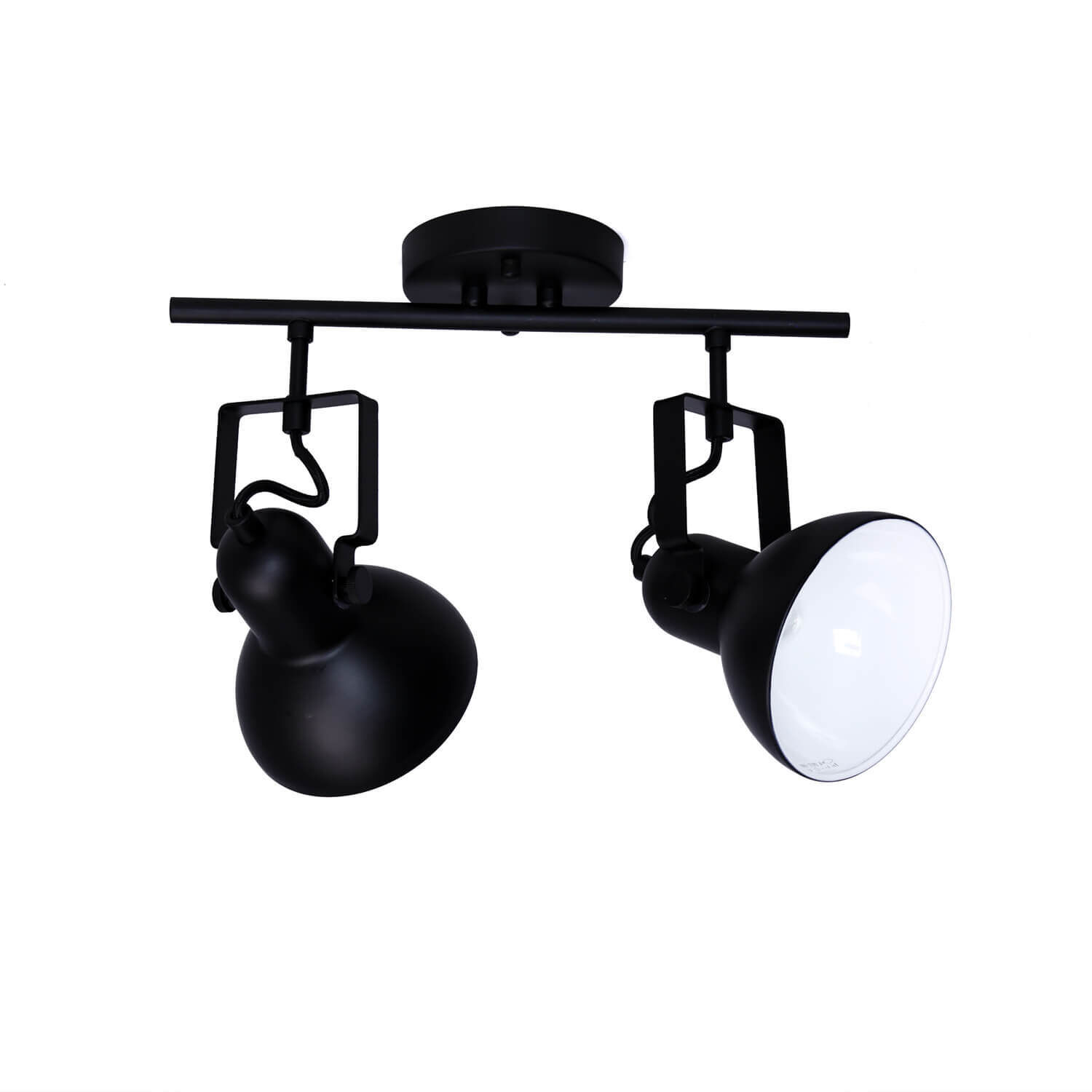 Spot Luminaire Noir Métal long Rétro pratique