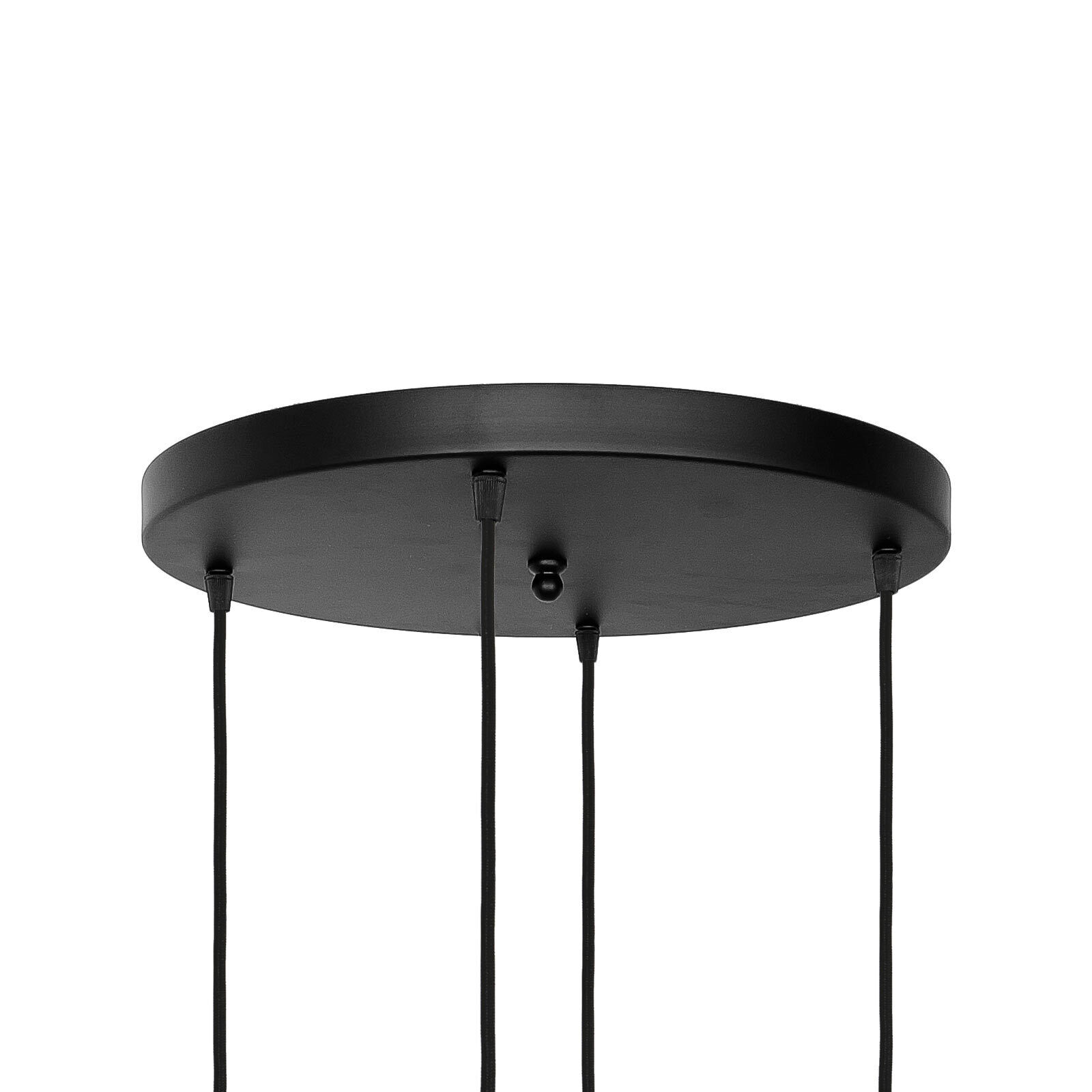 Suspension à 4 flammes E27 D : 40 cm laiton fer